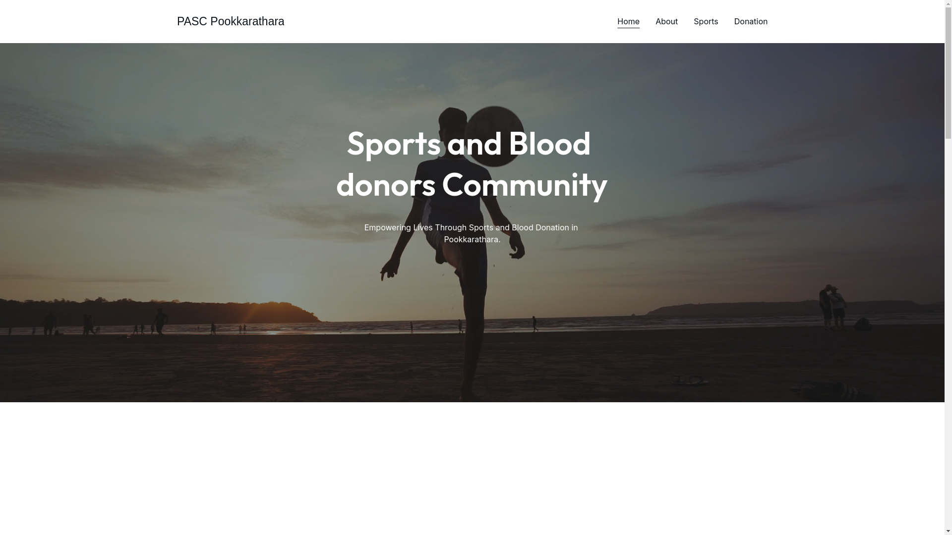 website screenshot of https://pascpookkarathara.in/