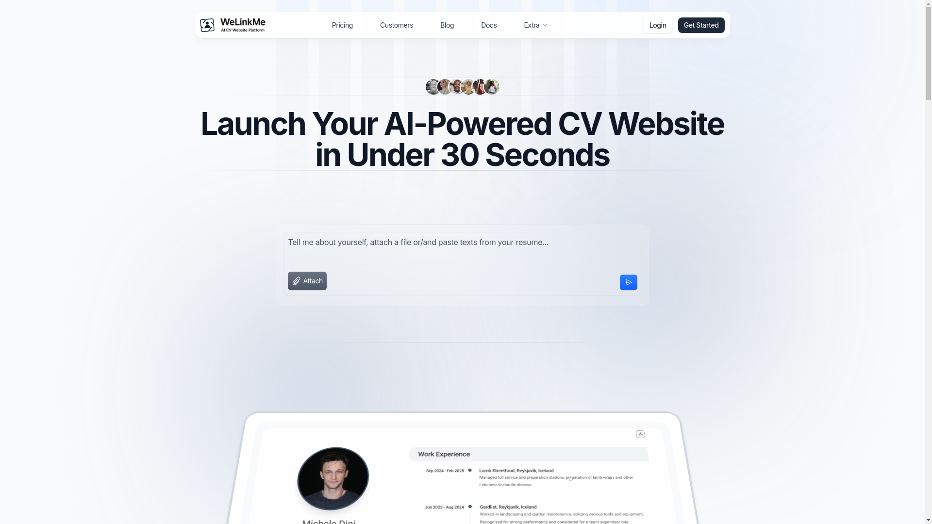 website screenshot of https://onioncv.com/