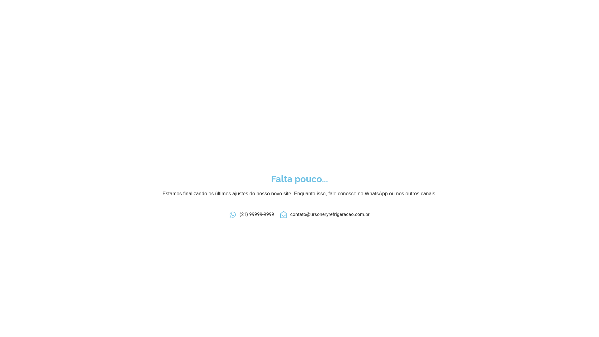 website screenshot of https://ursoneryrefrigeracao.com.br/