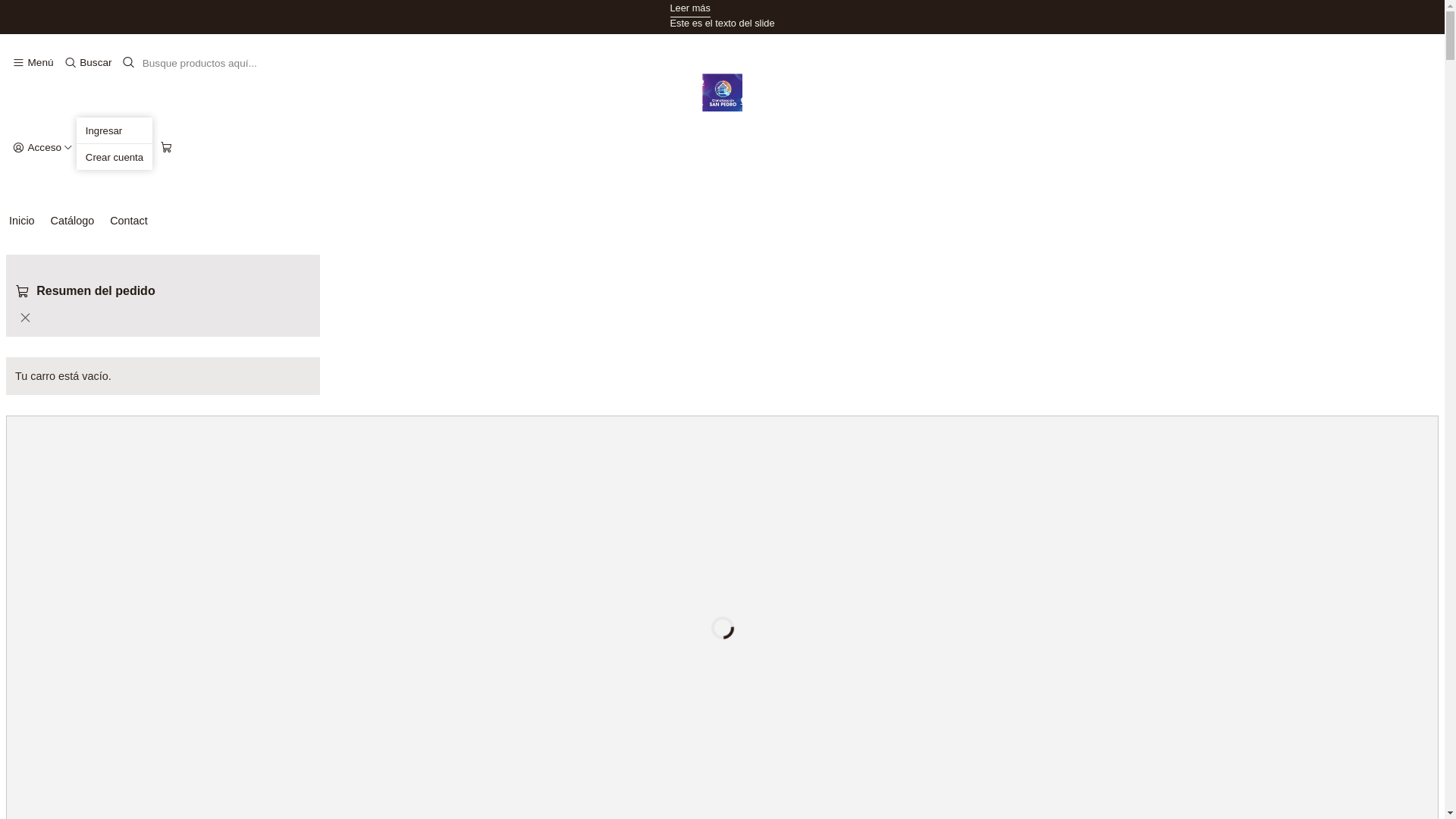 website screenshot of https://climasanpedro.com/