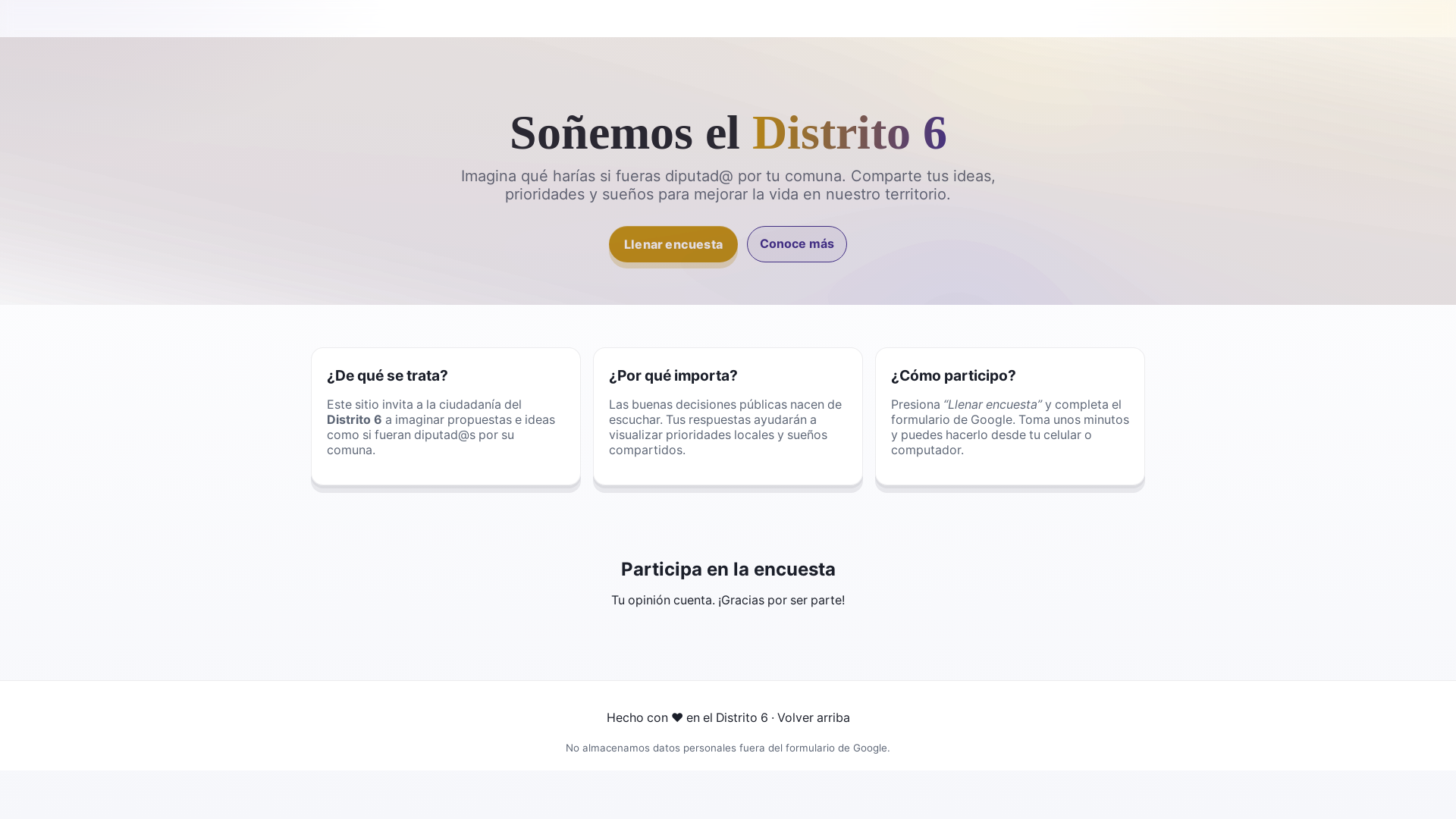 website screenshot of https://quehariayo.cl/