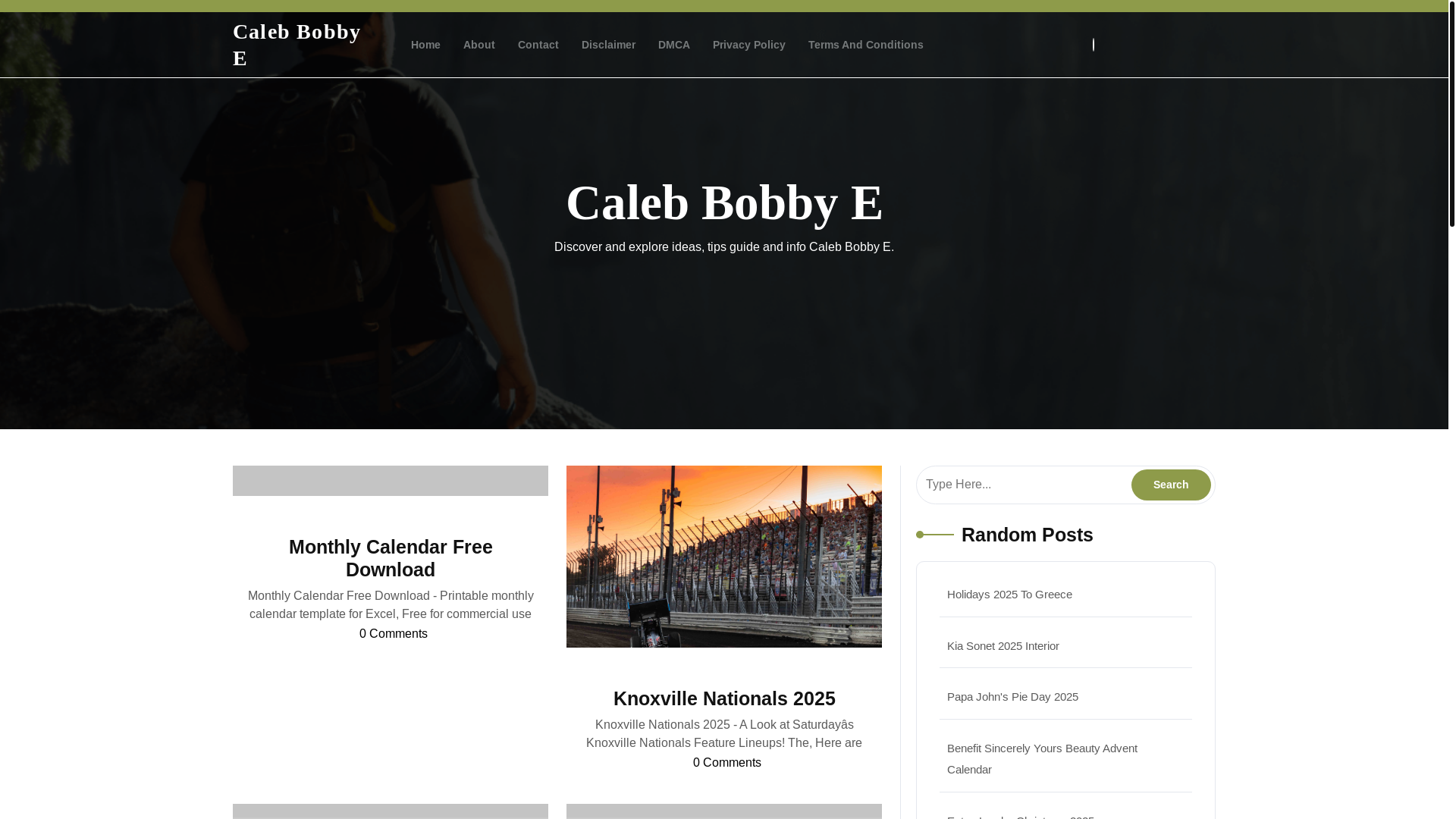 website screenshot of https://calebbobbye.pages.dev/