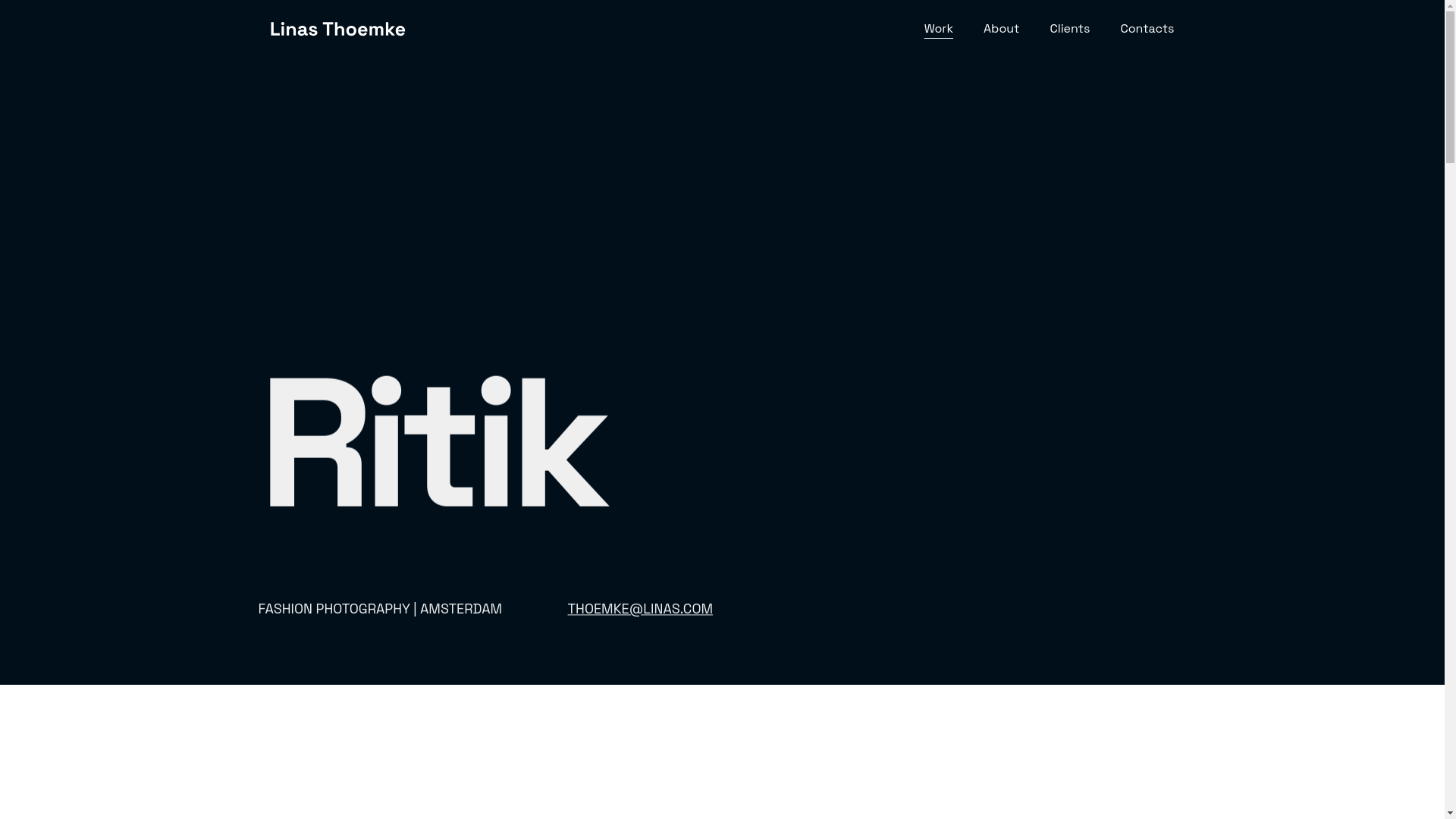 website screenshot of https://ritikbhadana.com/