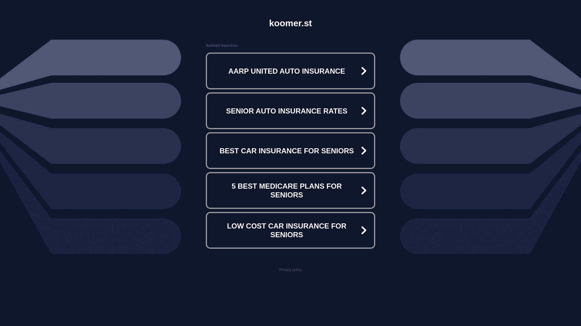 website screenshot of https://koomer.st/