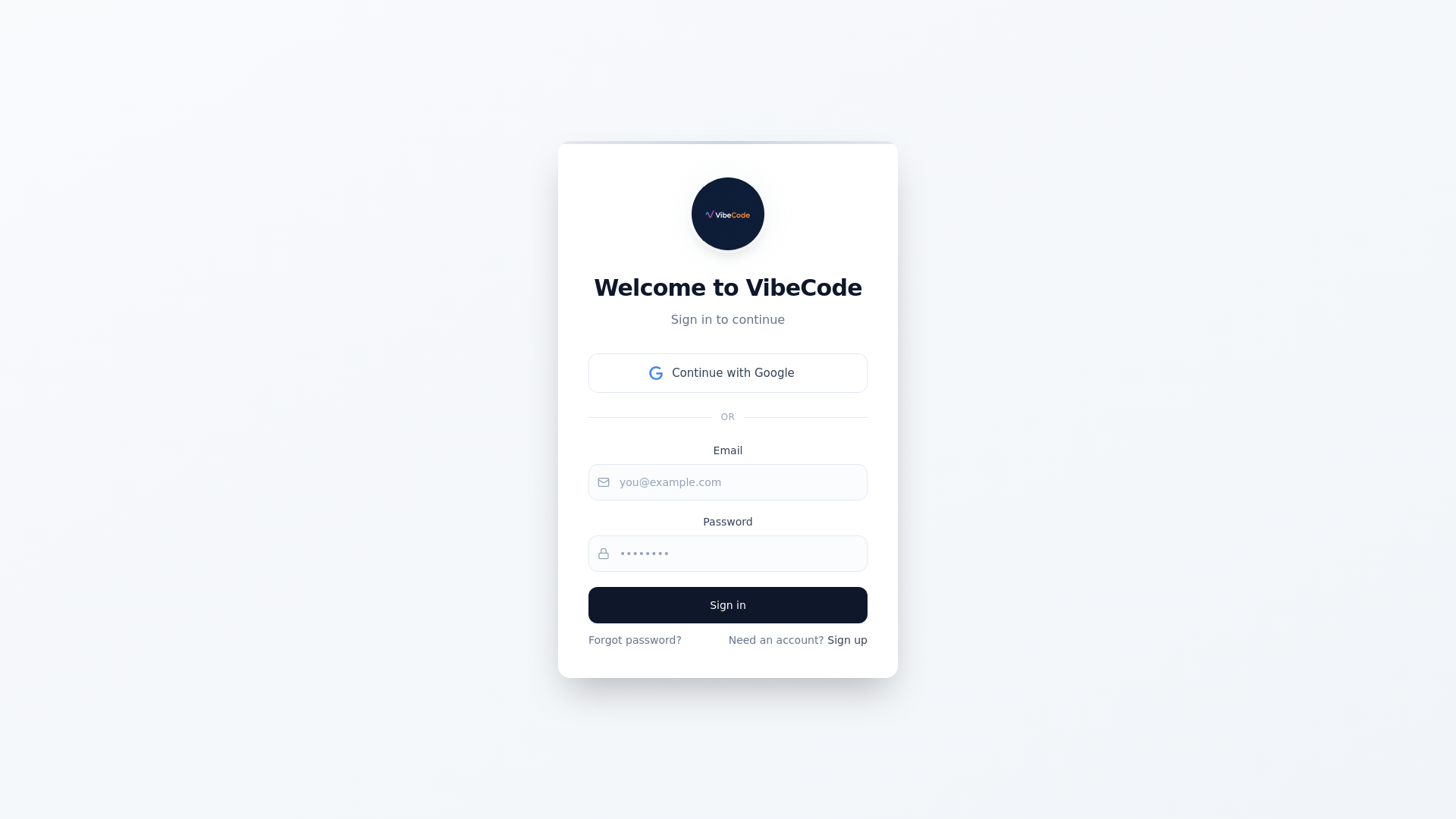 website screenshot of https://vibecodeai.online/