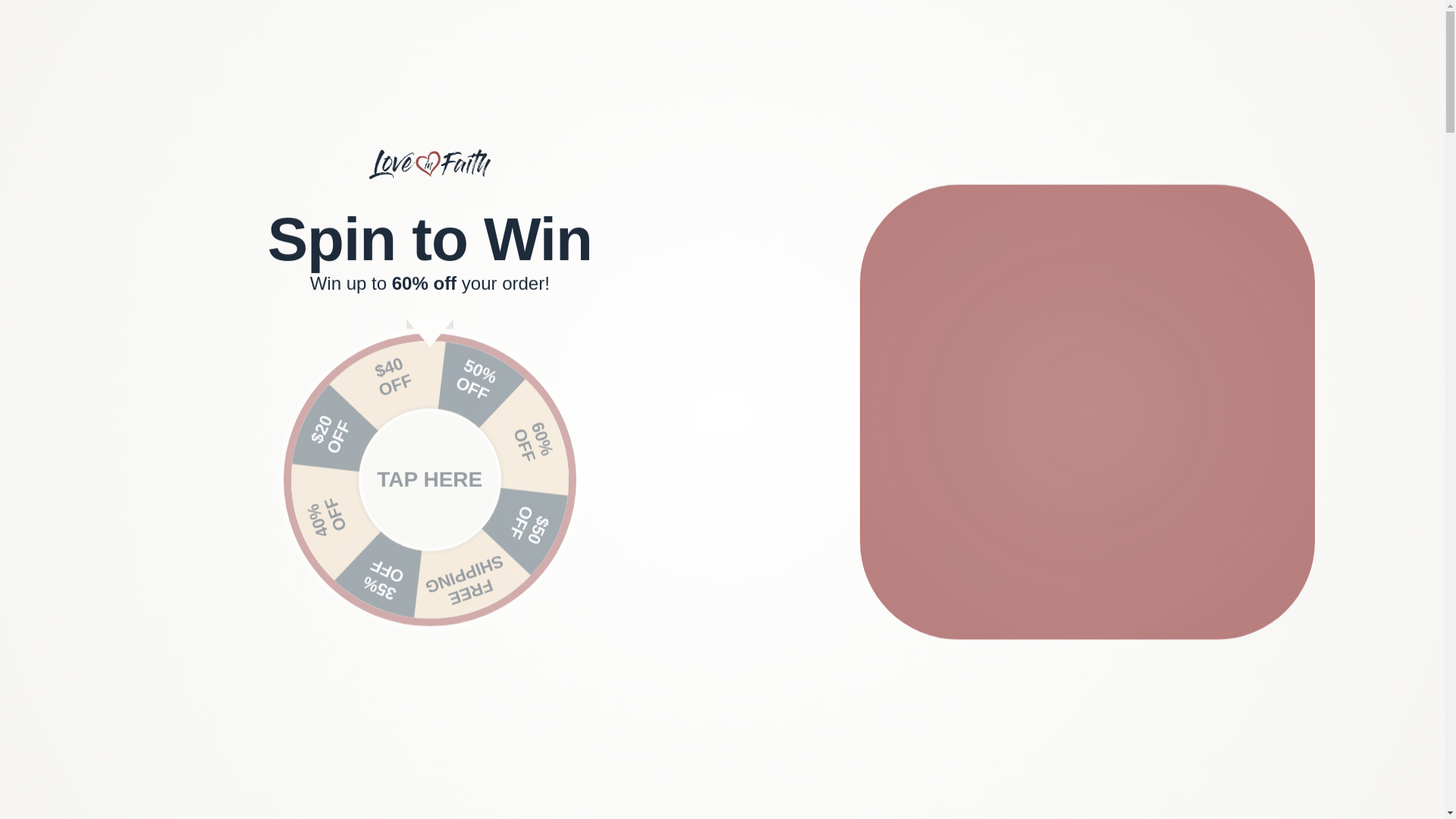 website screenshot of https://love-in-faith.myshopify.com/