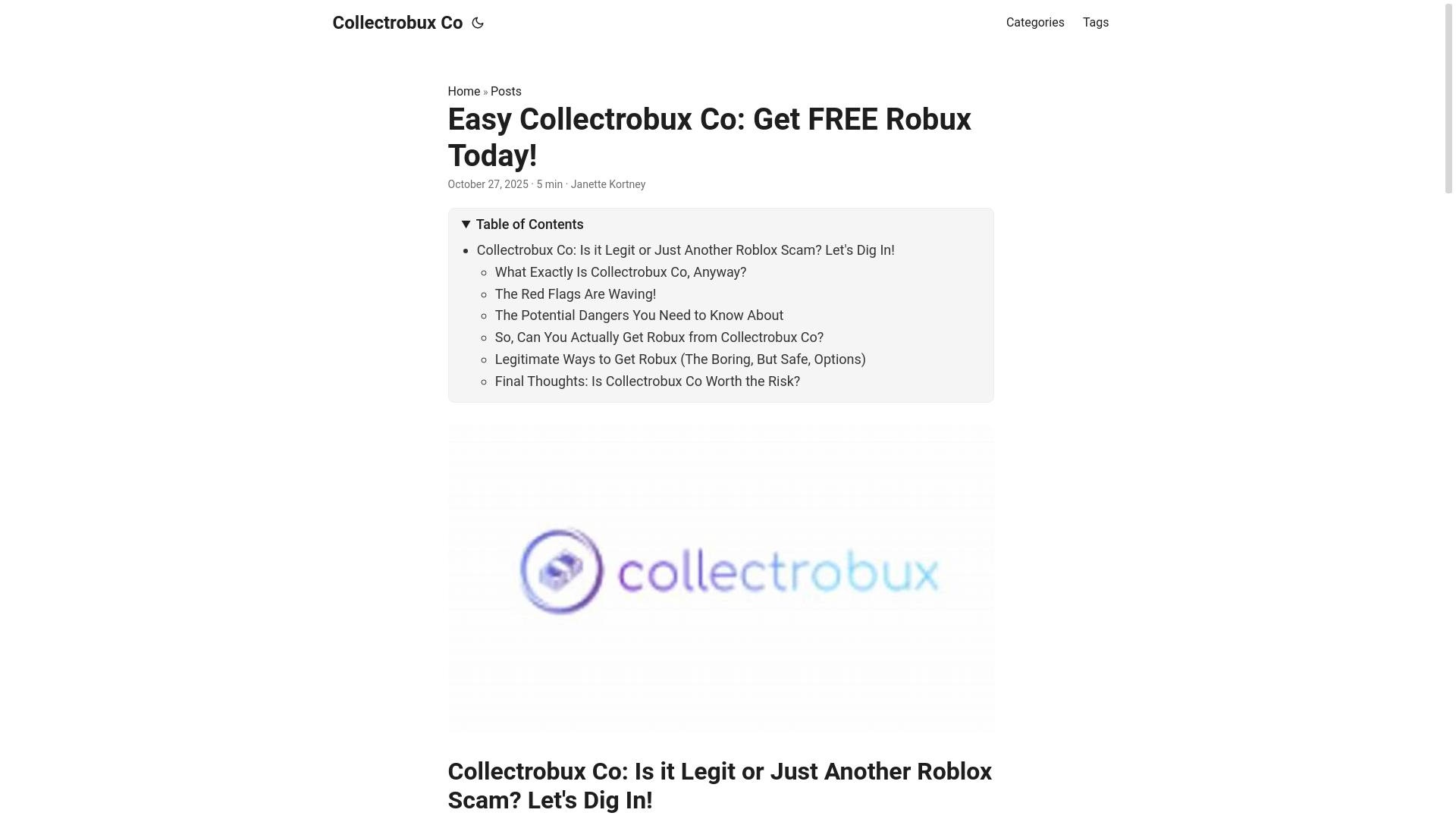 website screenshot of https://collectrobux-co.pages.dev/