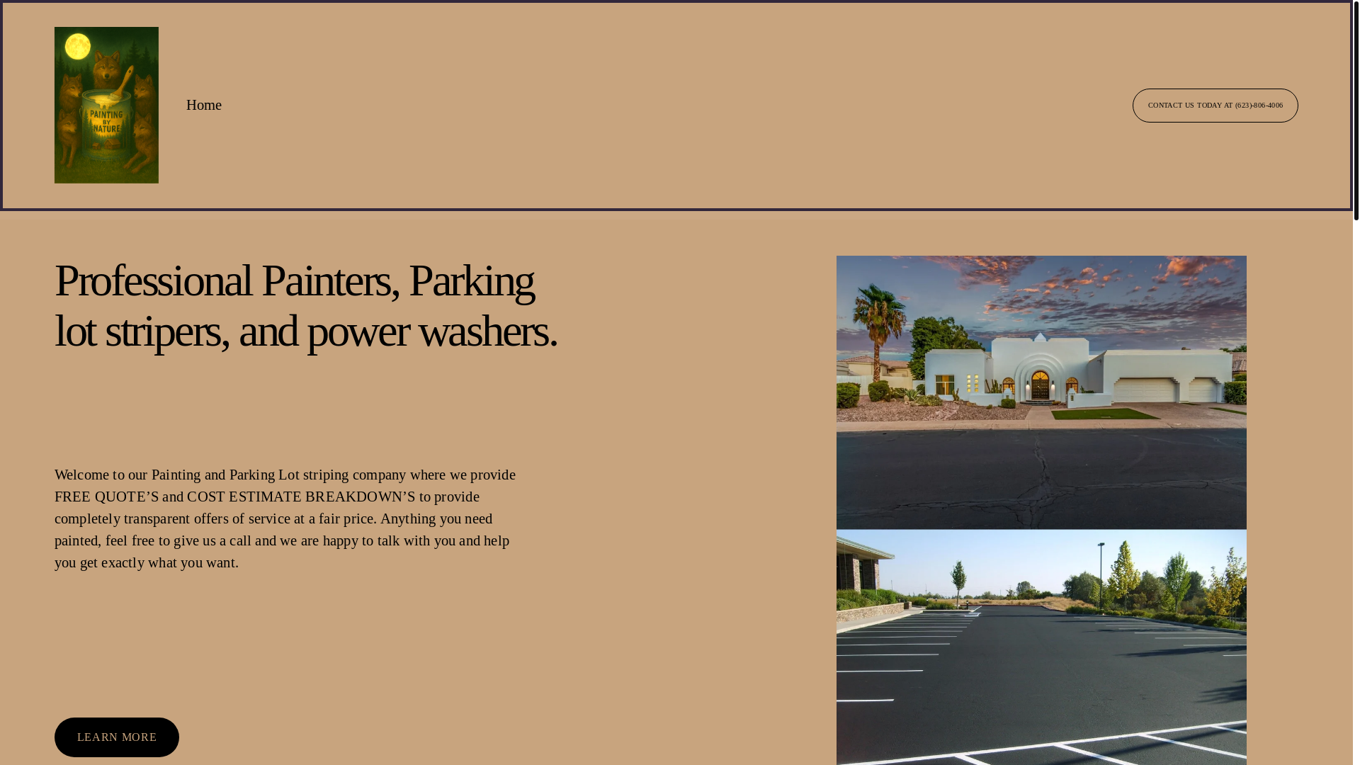 website screenshot of https://paintersbynature.com/