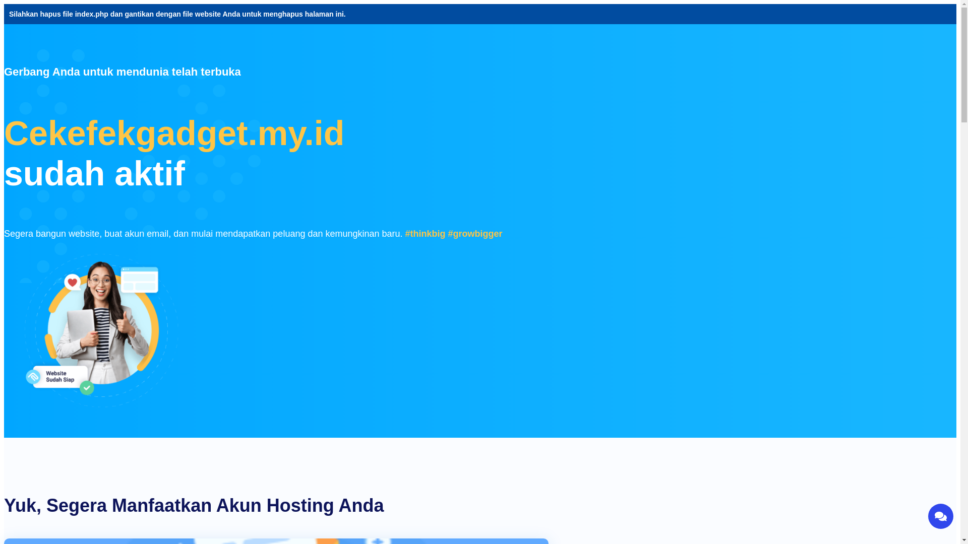 website screenshot of https://cekefekgadget.my.id/