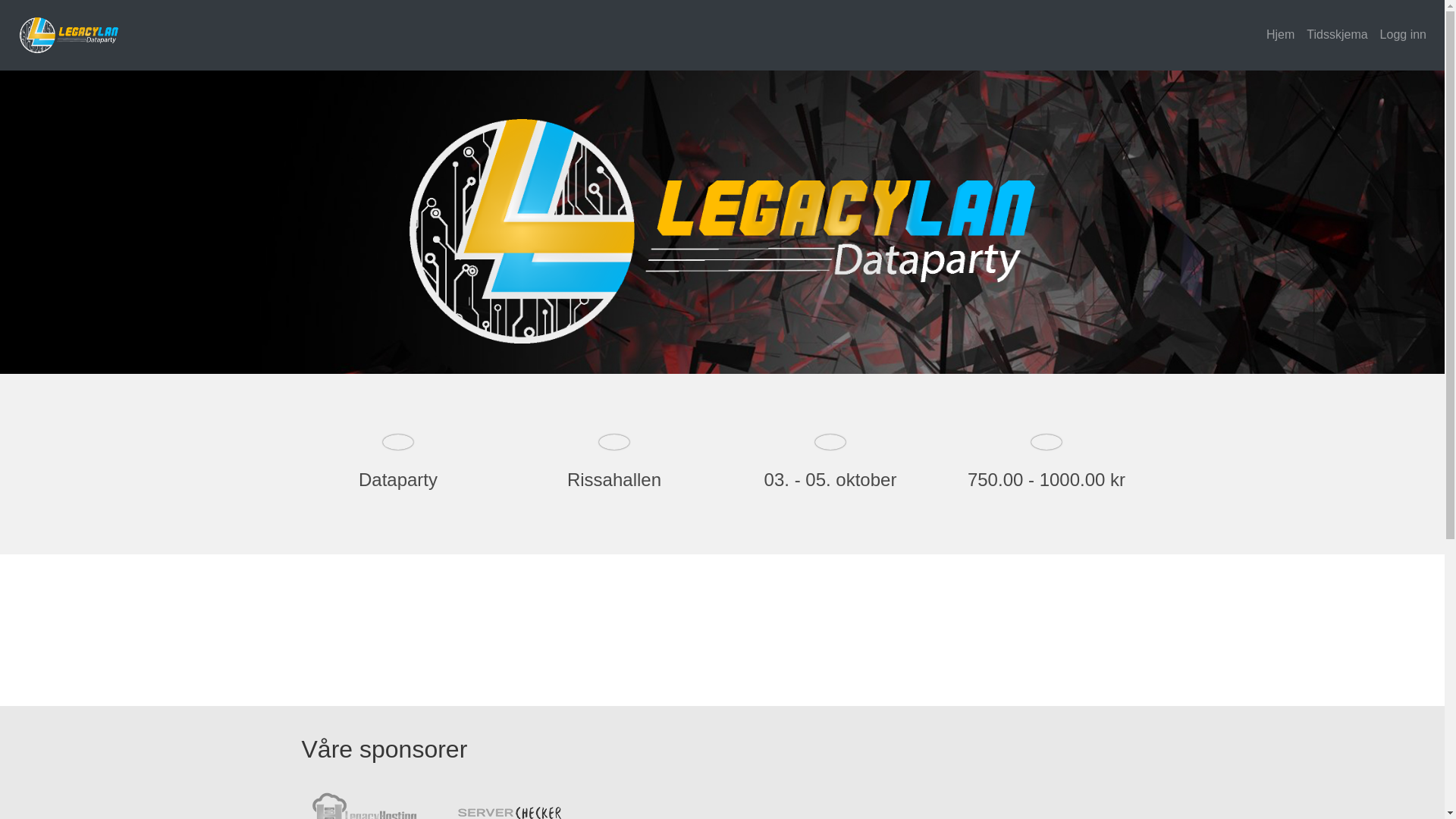 website screenshot of https://legacylan.org/