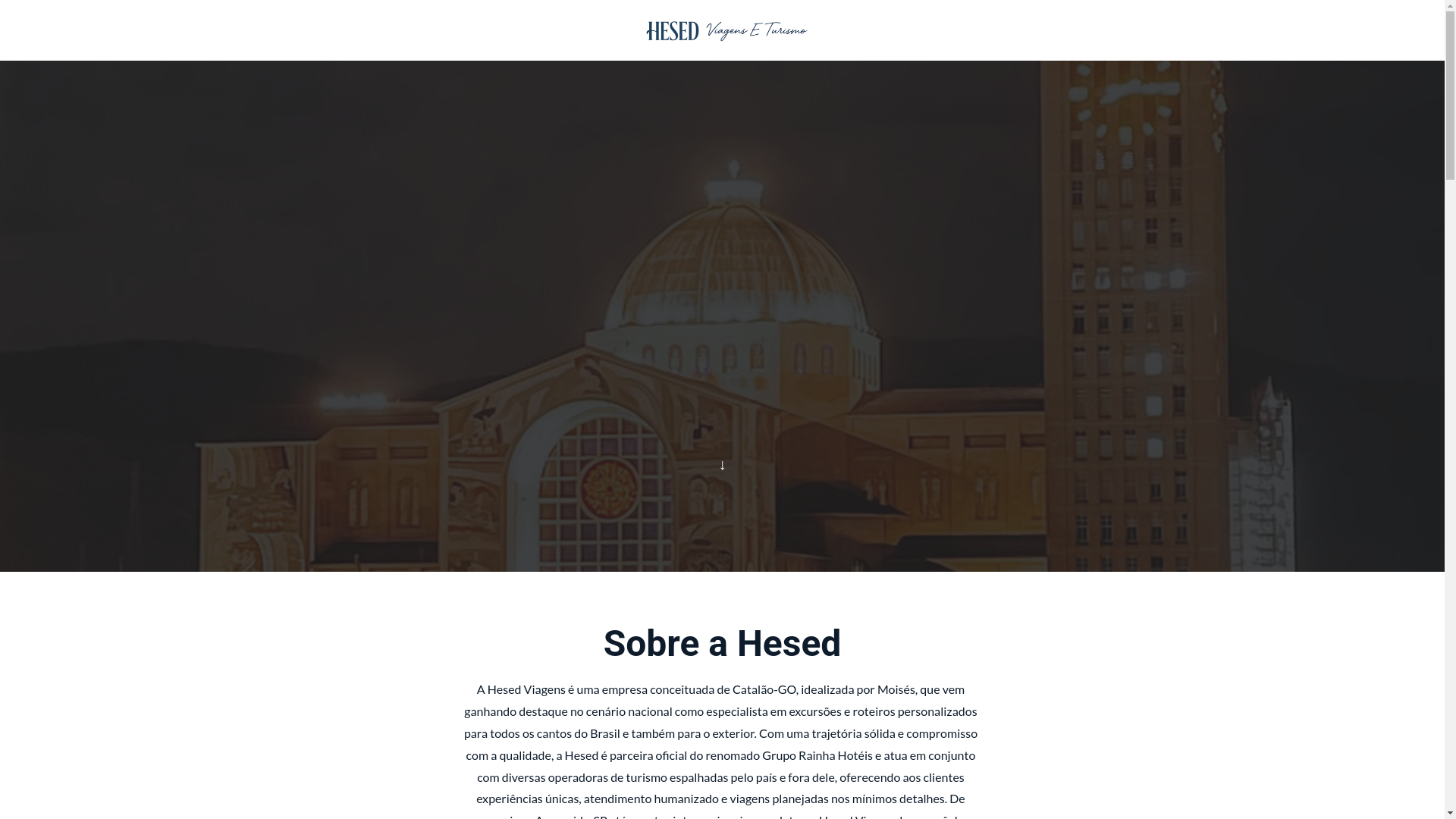 website screenshot of https://hesedviagens.com.br/