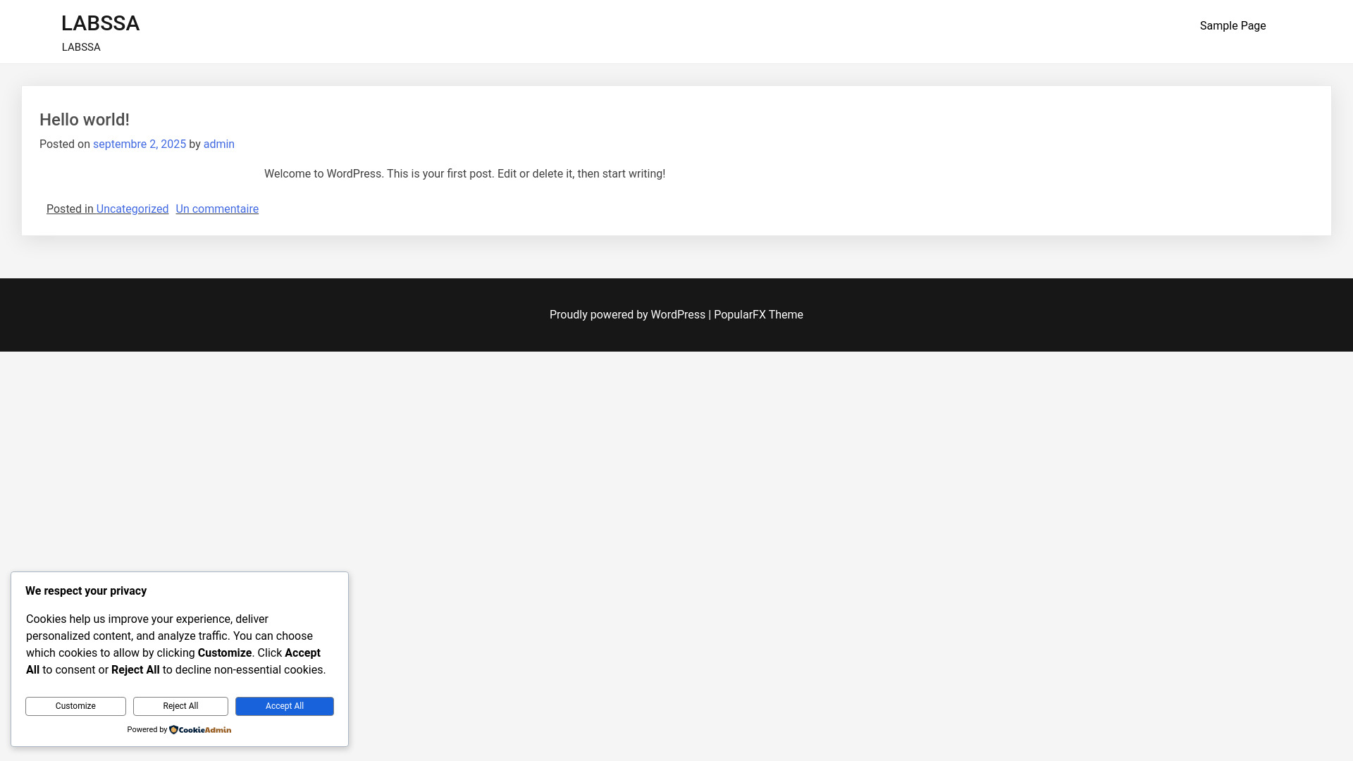 website screenshot of https://labssa.ma/