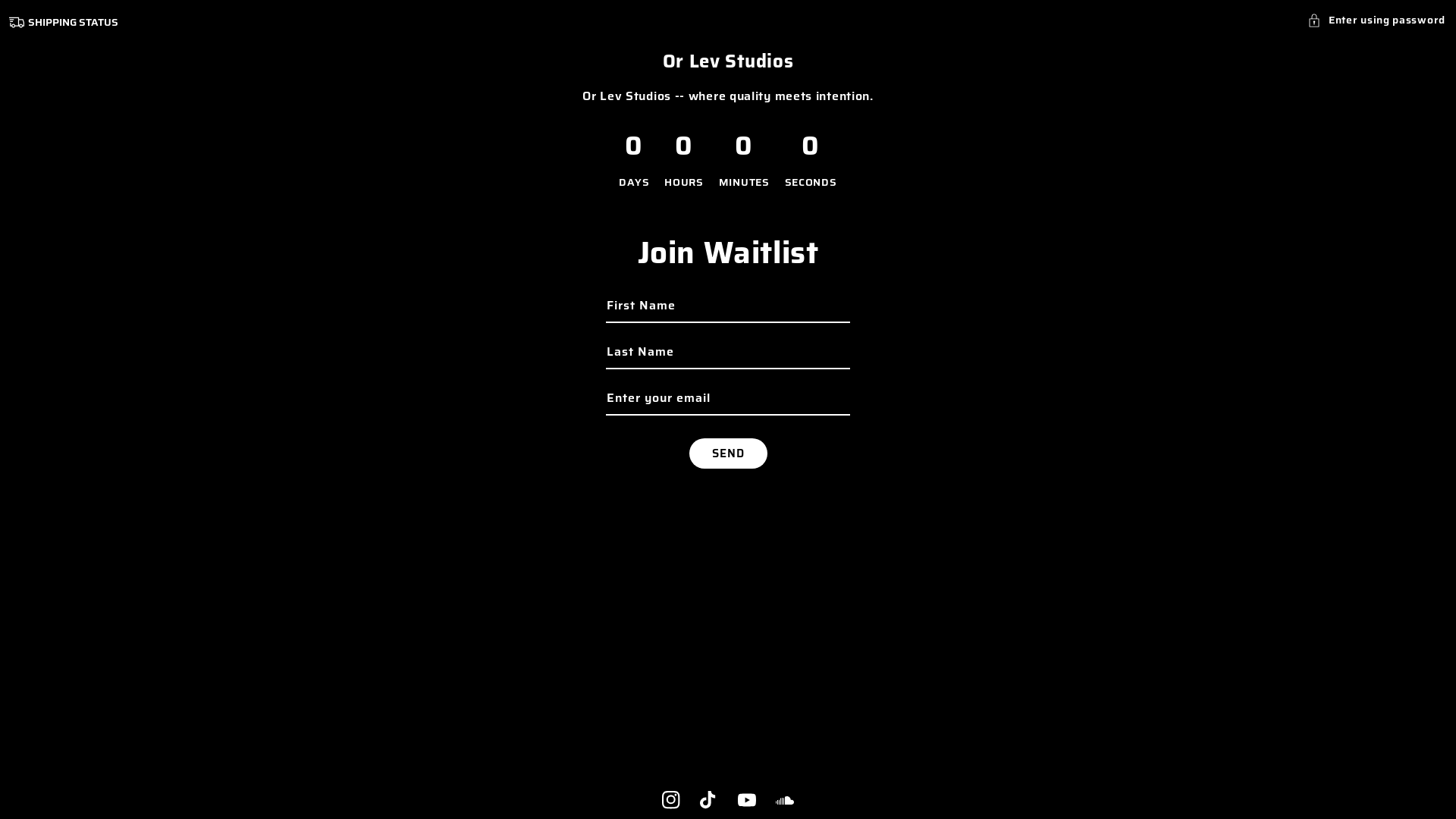 website screenshot of https://orlevstudios.com/