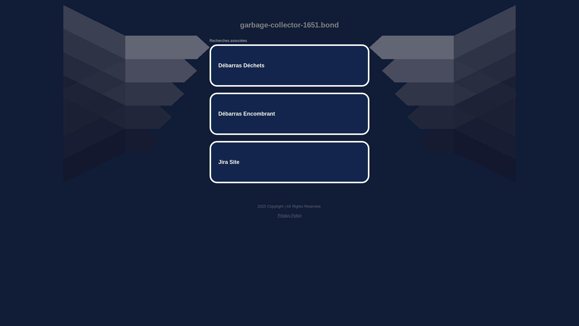 website screenshot of https://garbage-collector-1651.bond/