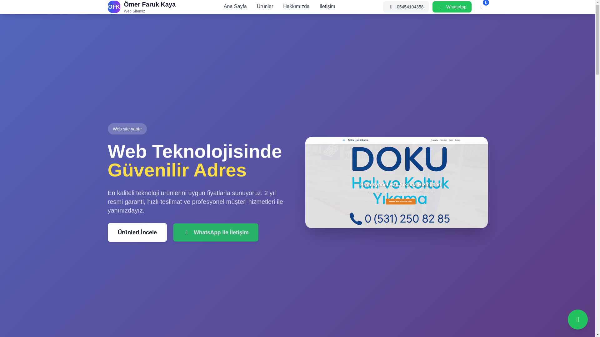 website screenshot of https://xn--merfarukkaya-3ib.com/