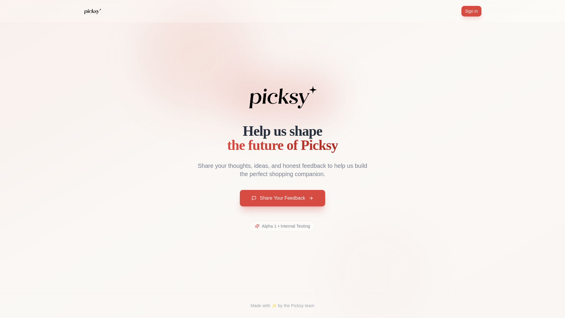 website screenshot of https://picksyfeedback.com/