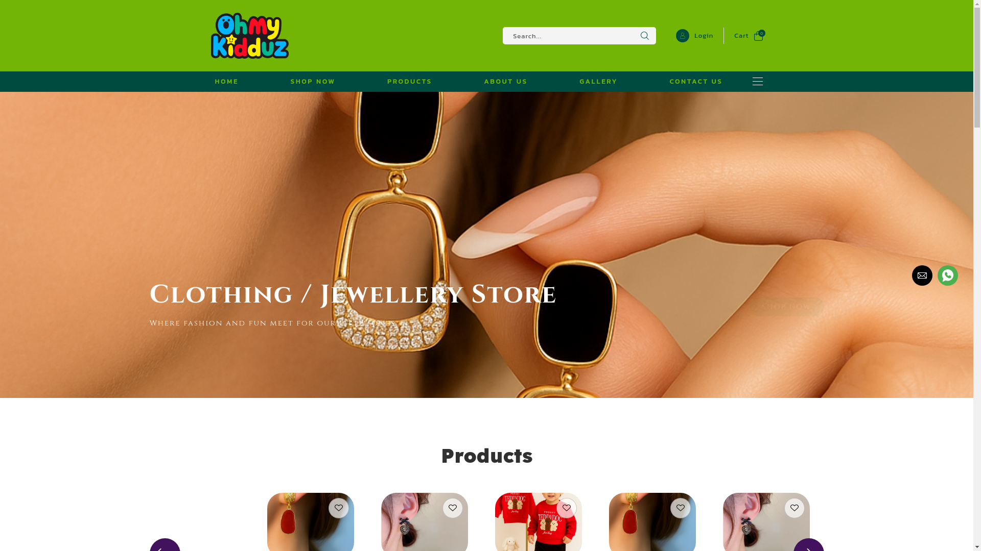 website screenshot of https://ohmykidduz.com/