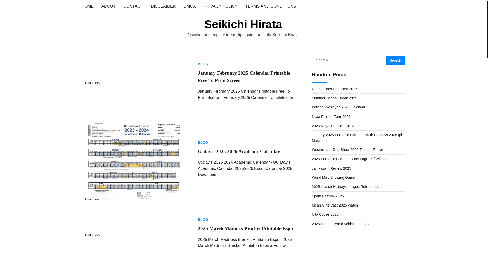 website screenshot of https://seikichihirata.pages.dev/