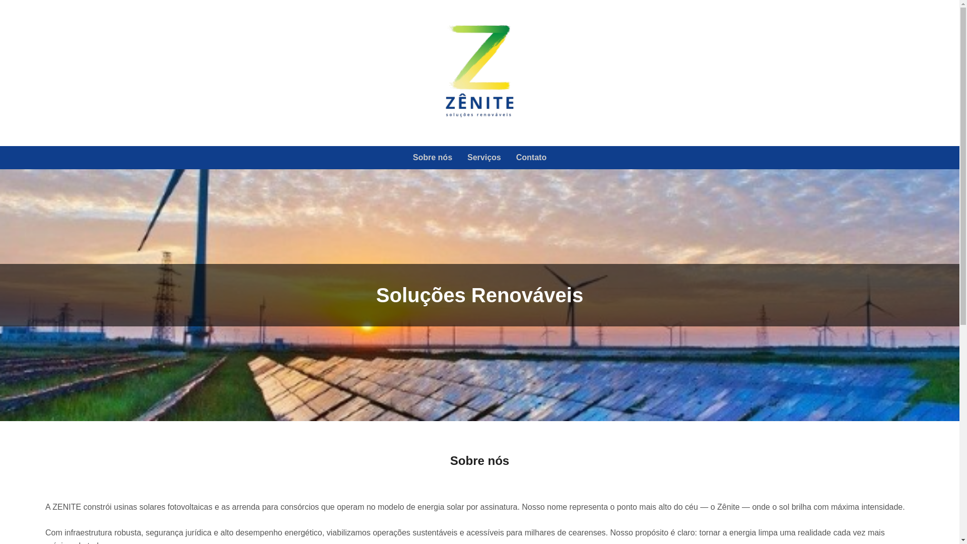 website screenshot of https://zenitesr.com.br/