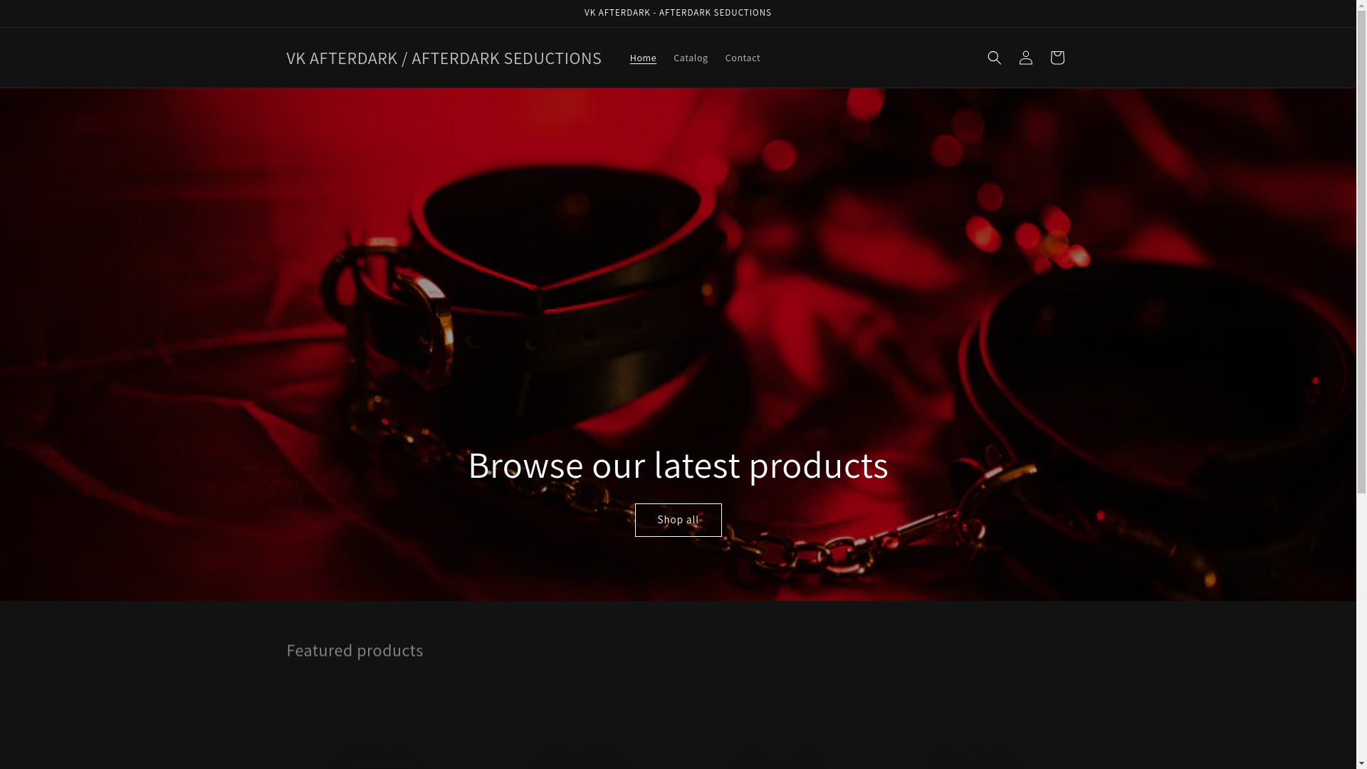 website screenshot of https://hausofafterdark.com/