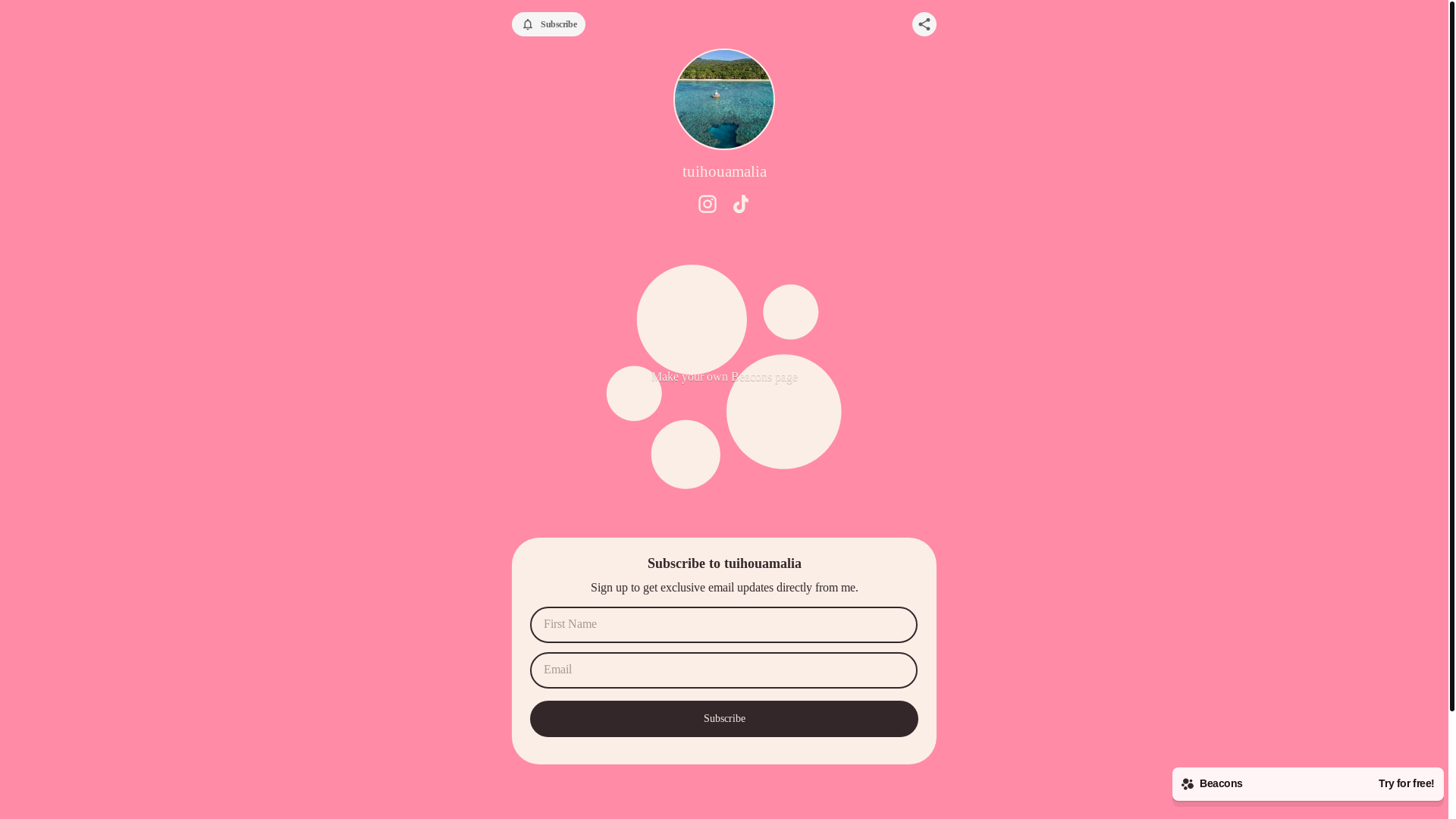 website screenshot of https://tuihouamalia.com/