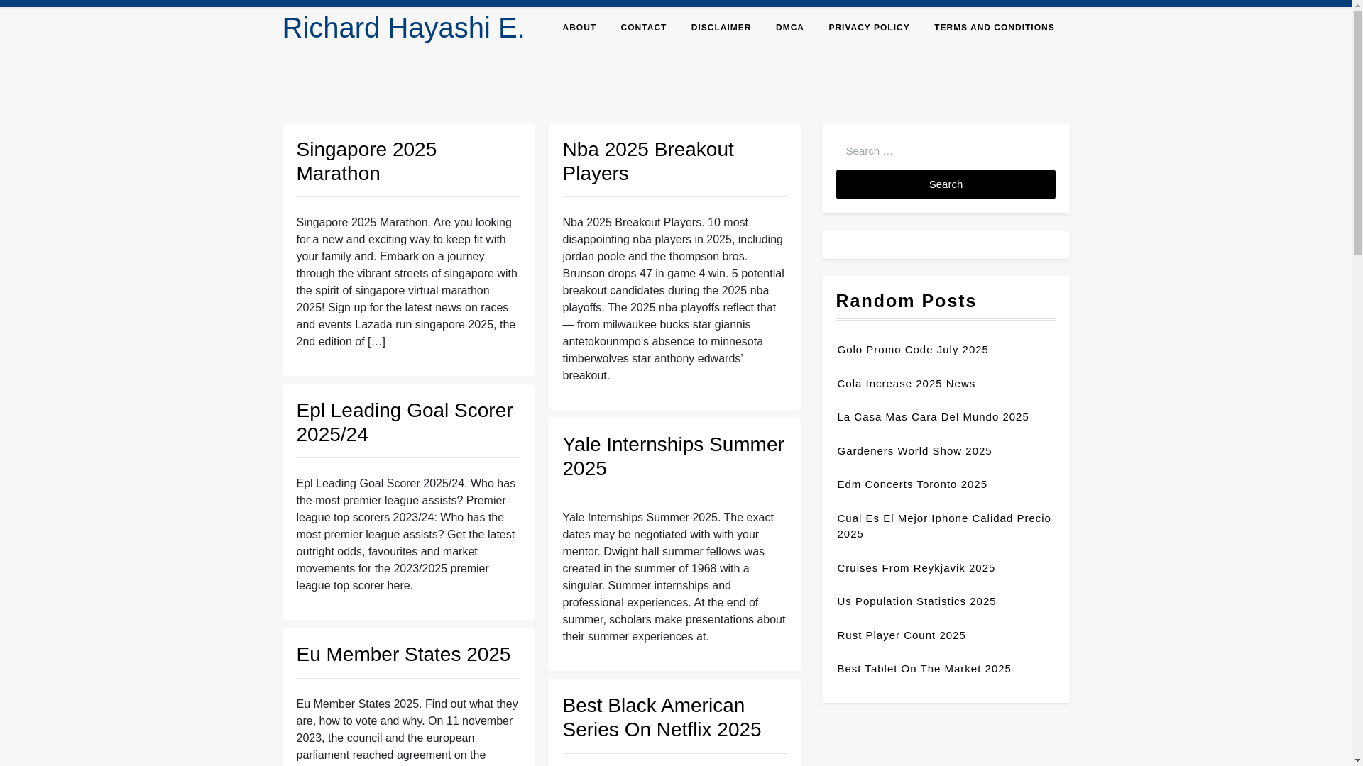 website screenshot of https://richardhayashie.pages.dev/