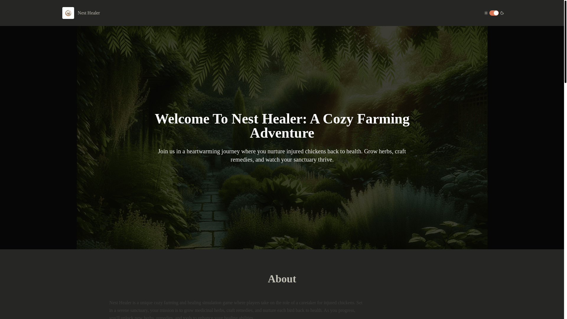 website screenshot of https://nesthealer.com/