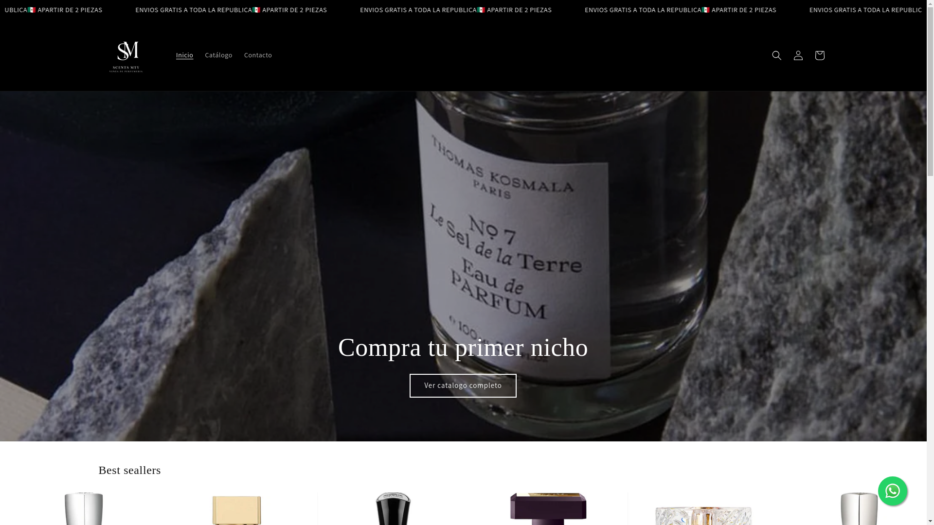 website screenshot of https://scentsmty.com/