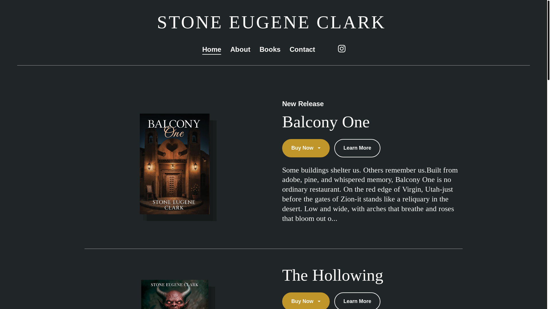 website screenshot of https://stoneeugeneclarkbooks.com/