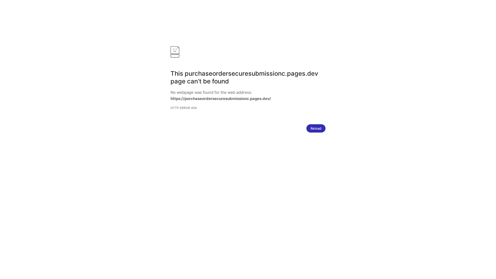 website screenshot of https://purchaseordersecuresubmissionc.pages.dev/