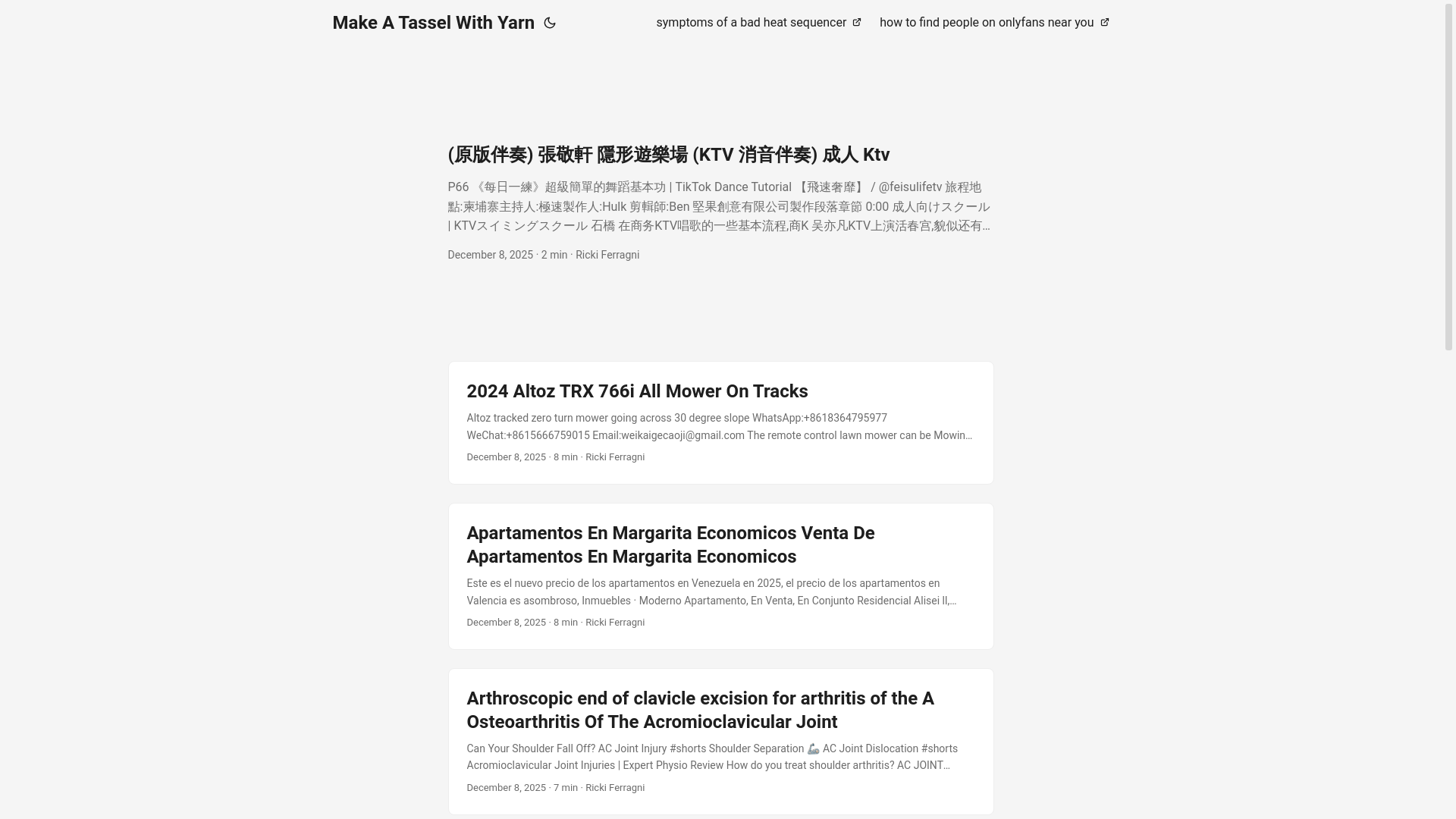 website screenshot of https://makeatasselwithyarn2.pages.dev/