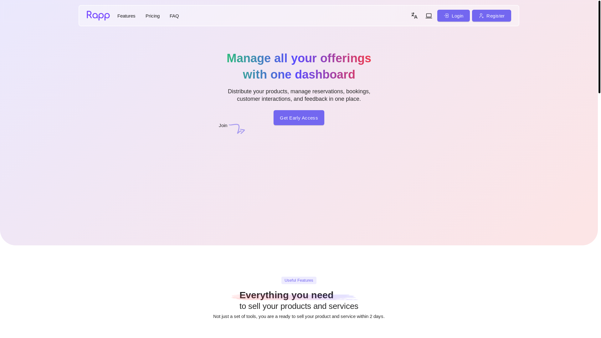 website screenshot of https://rezervasyonyapp-saas.pages.dev/