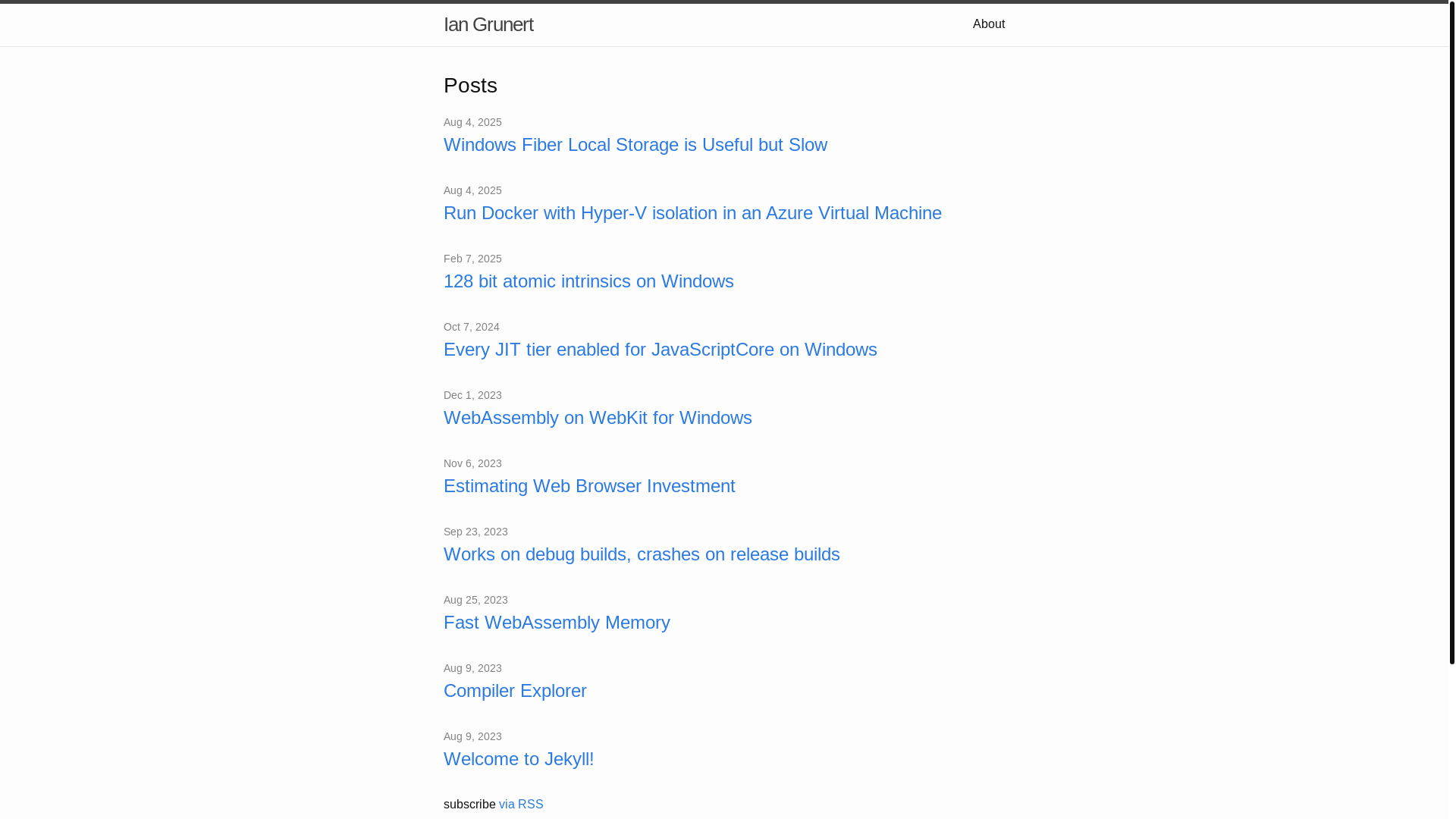 website screenshot of https://iangrunert.pages.dev/