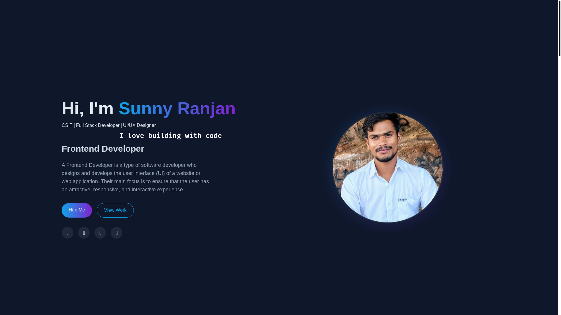 website screenshot of https://sunnyranjan.pages.dev/