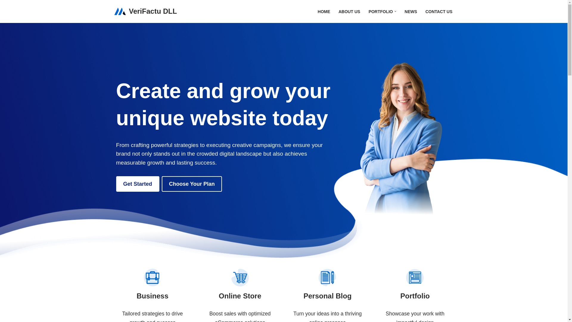 website screenshot of https://verifacudll.es/