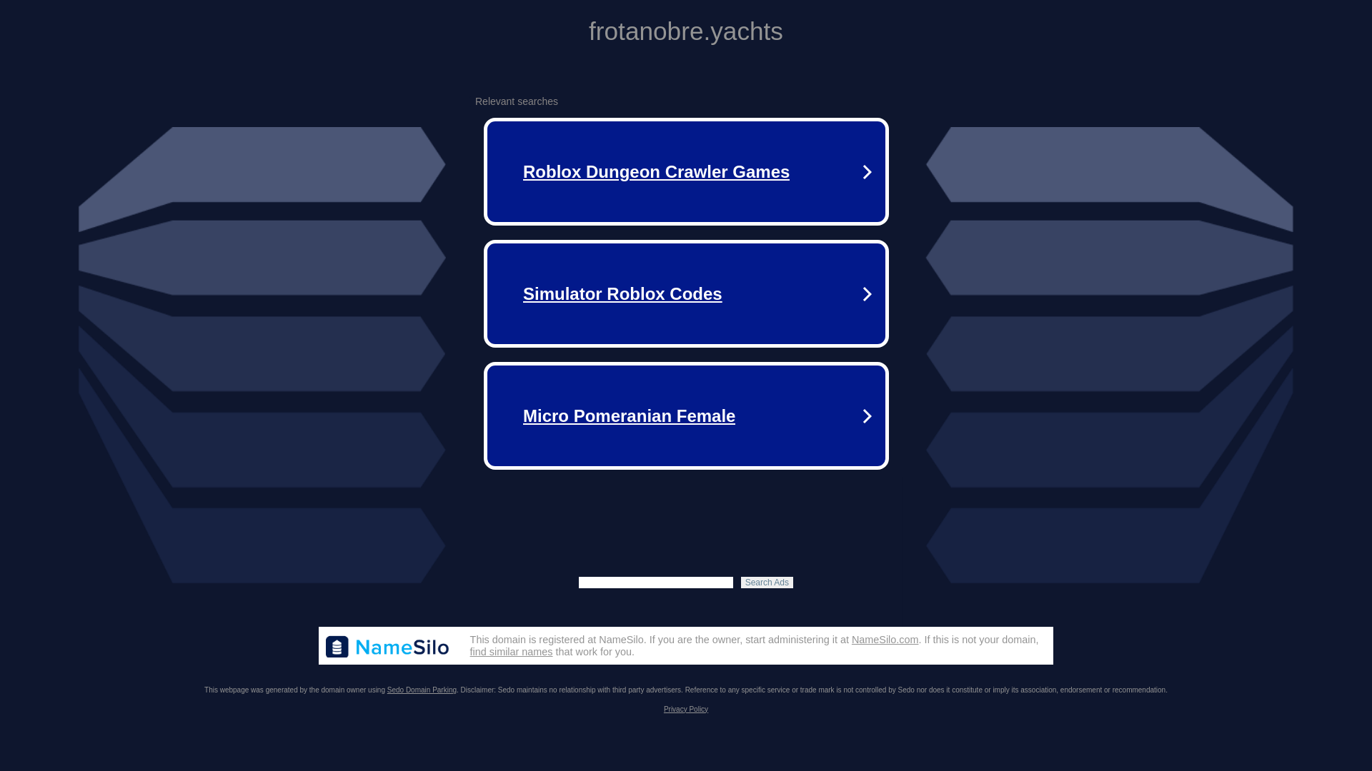 website screenshot of https://frotanobre.yachts/