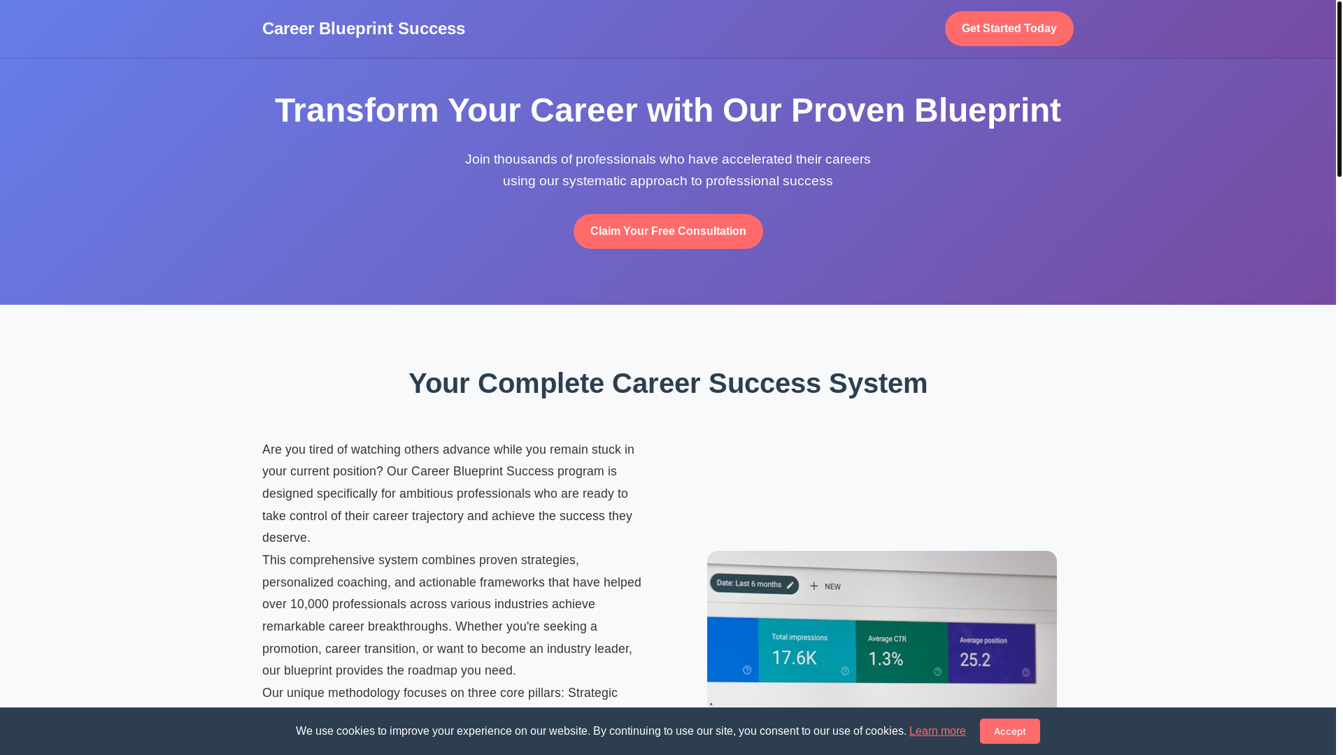 website screenshot of https://careerblueprintsuccess.xyz/