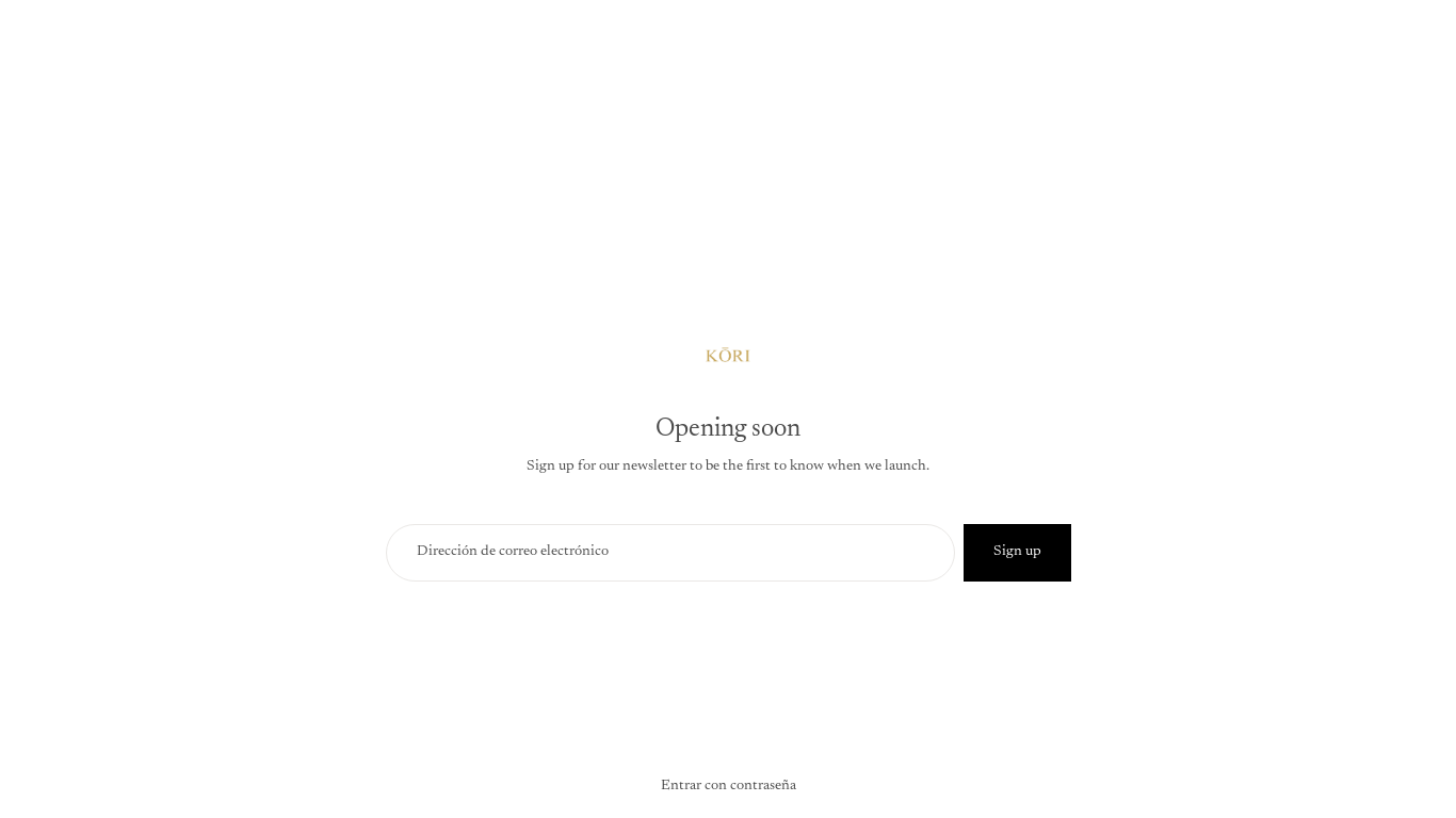 website screenshot of https://koriessentials.com/