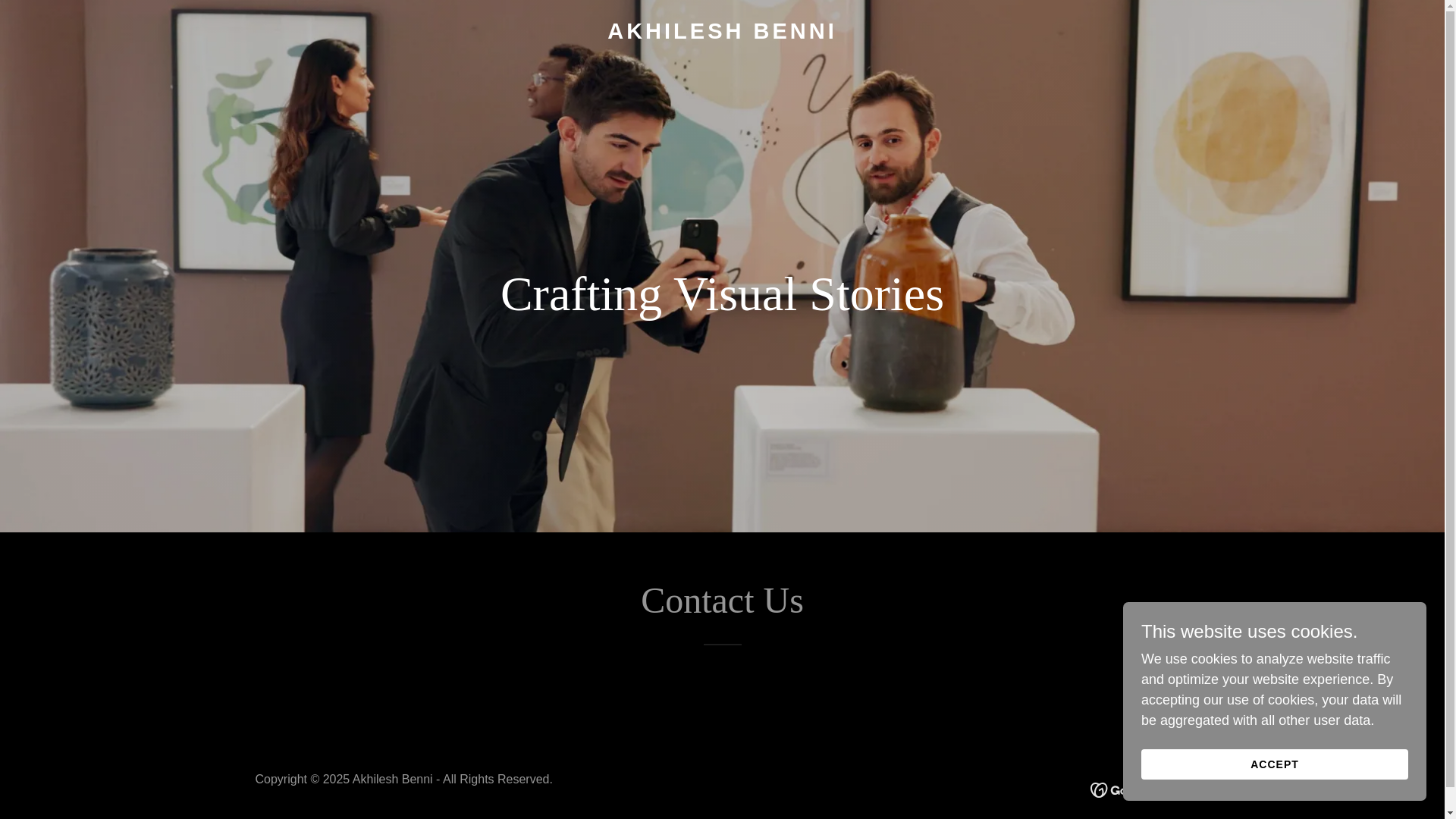 website screenshot of https://akhileshbenni.in/