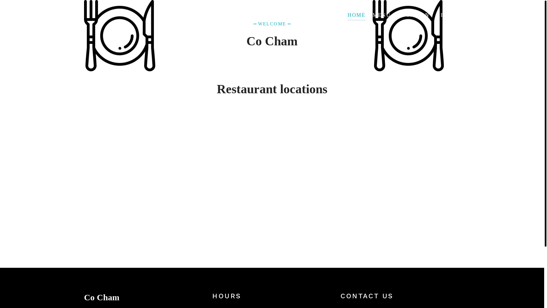 website screenshot of https://cocham.store/