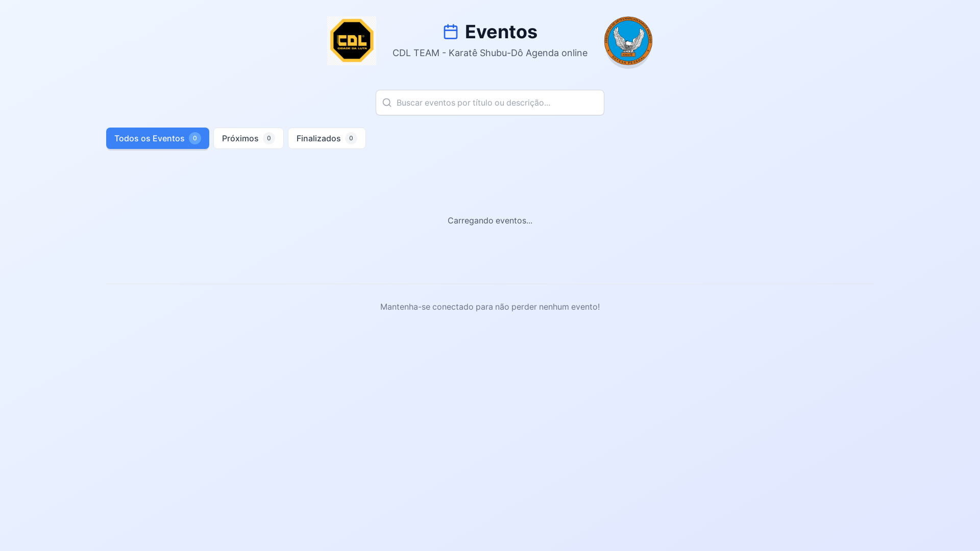 website screenshot of https://calendariokarate.click/