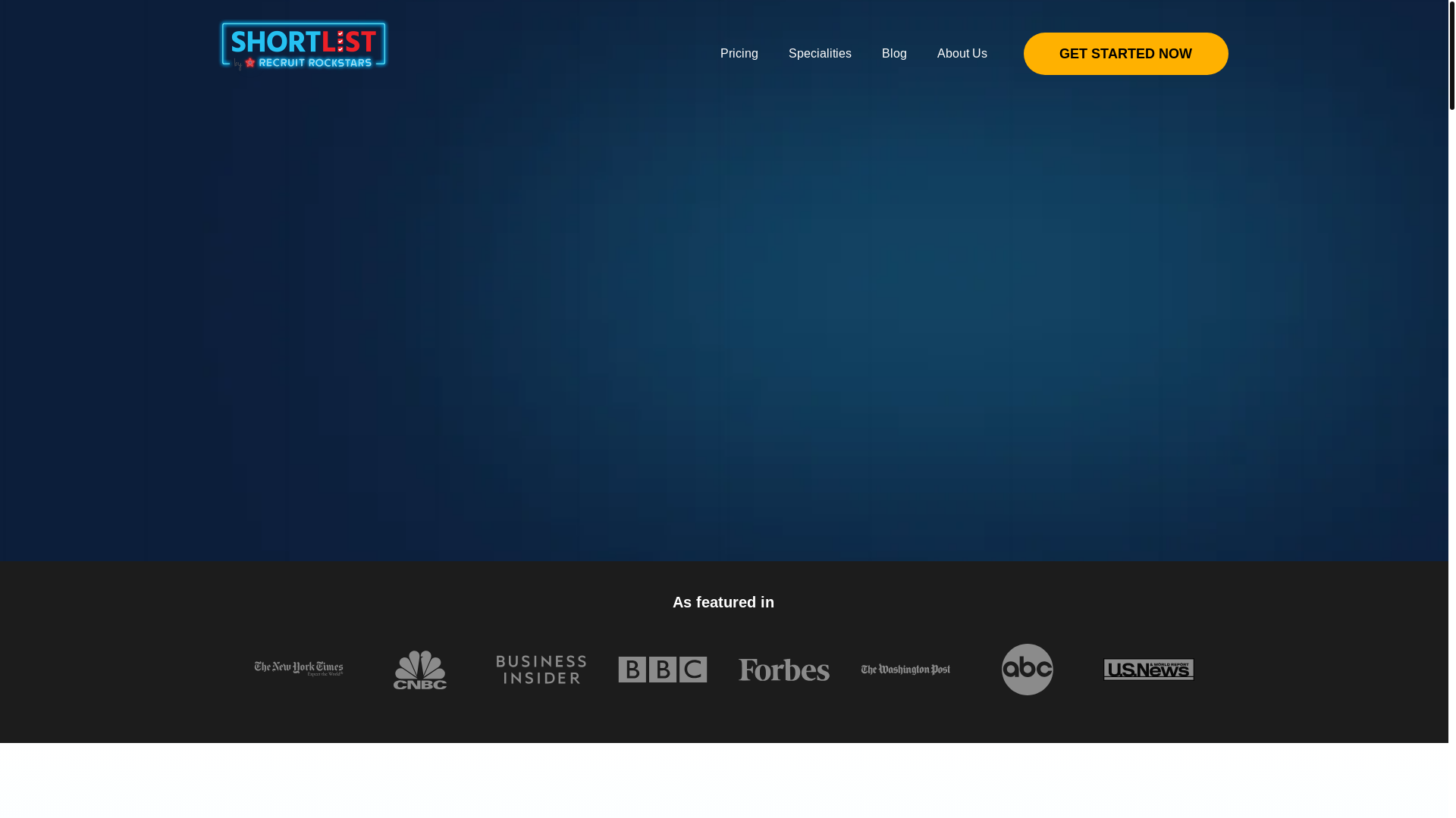 website screenshot of https://tryrecruitrockstars.com/