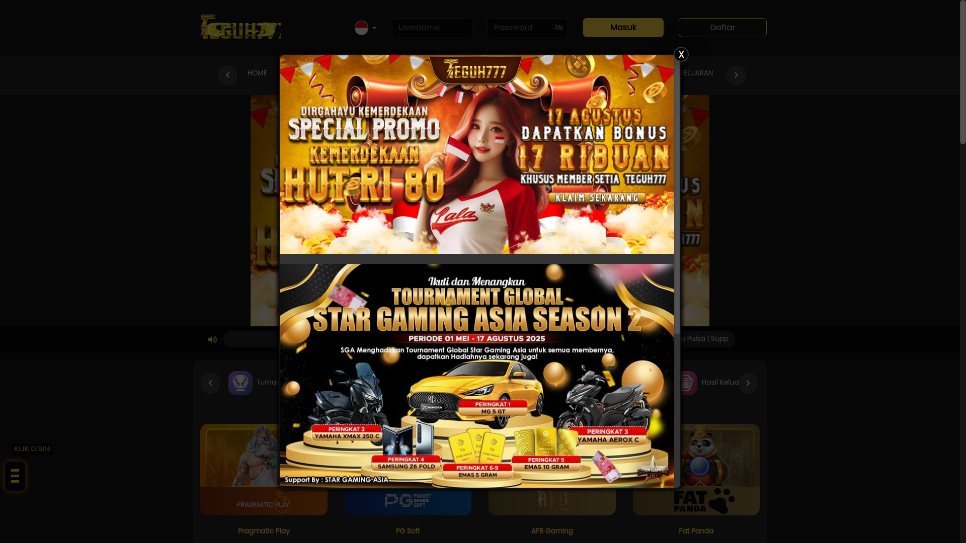 website screenshot of https://7teguh777.click/