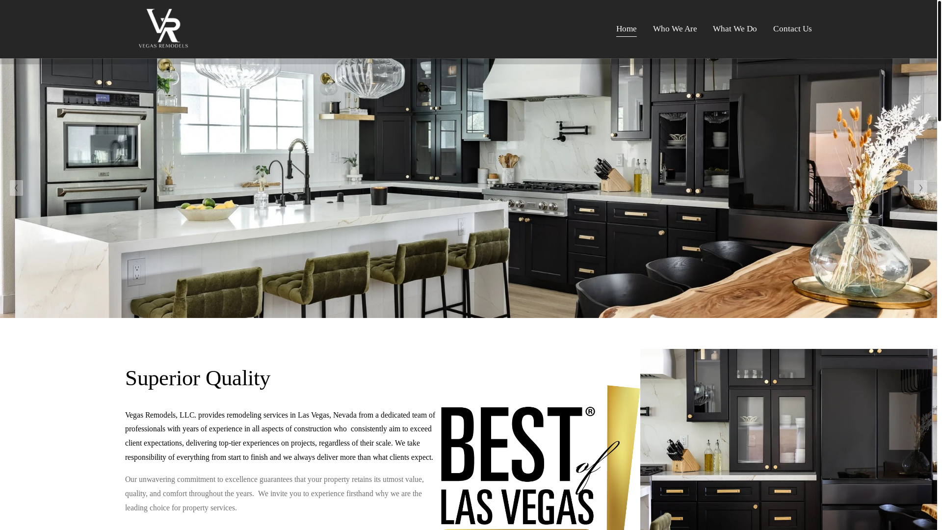 website screenshot of https://vegas-remodels.org/