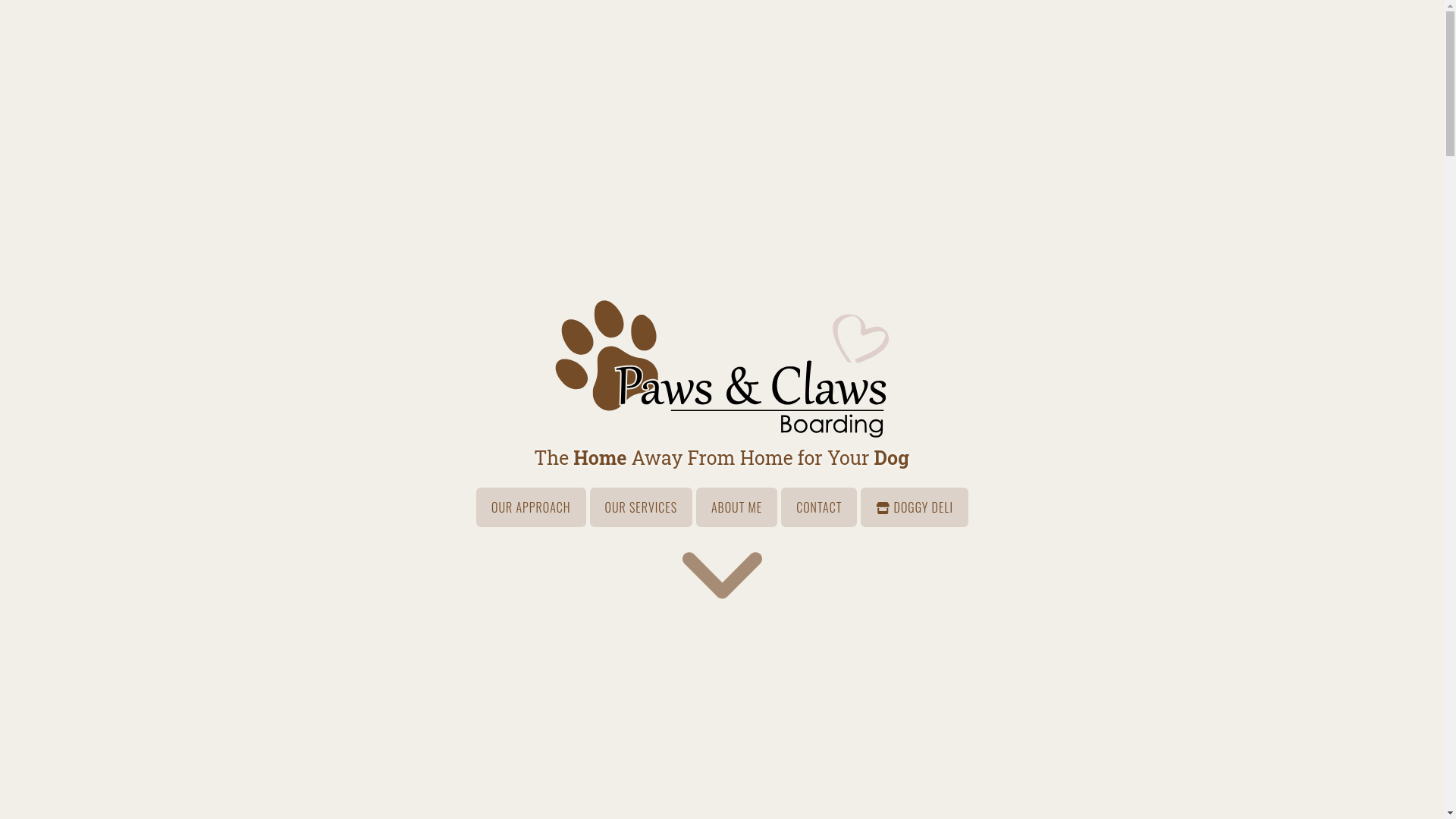 website screenshot of https://pawsandclawsboarding.pages.dev/