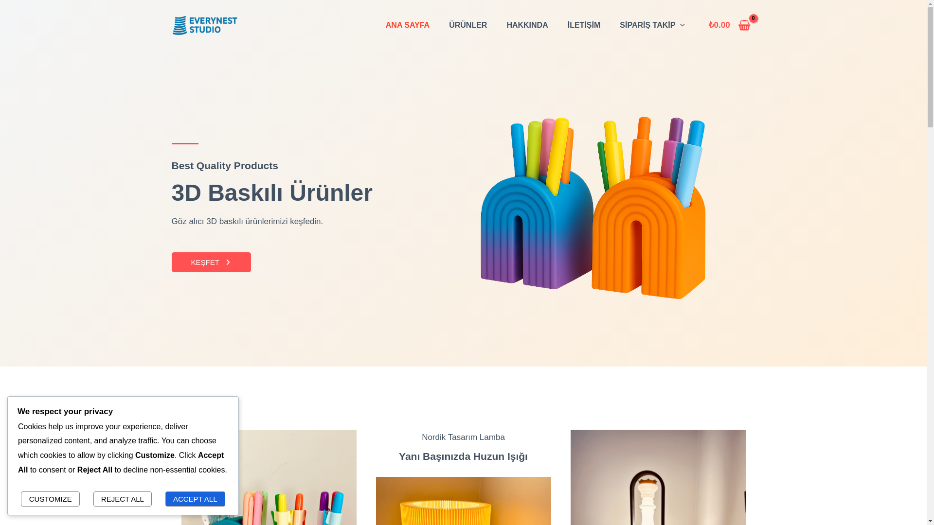 website screenshot of https://everyneststudio.com/