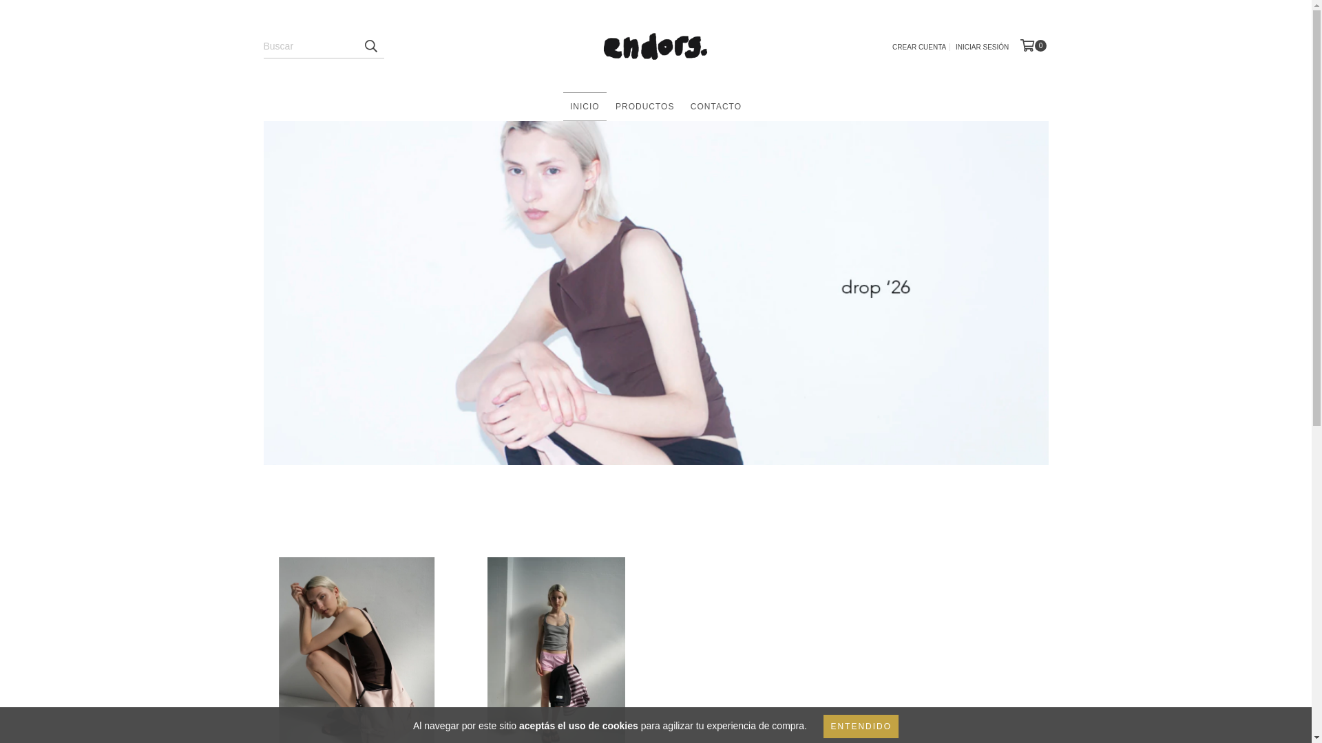 website screenshot of https://shopendors.com/