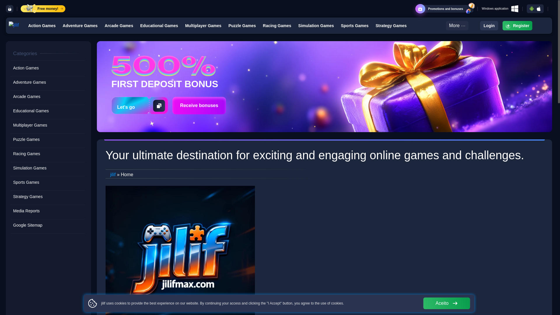 website screenshot of https://jilifmax.com/