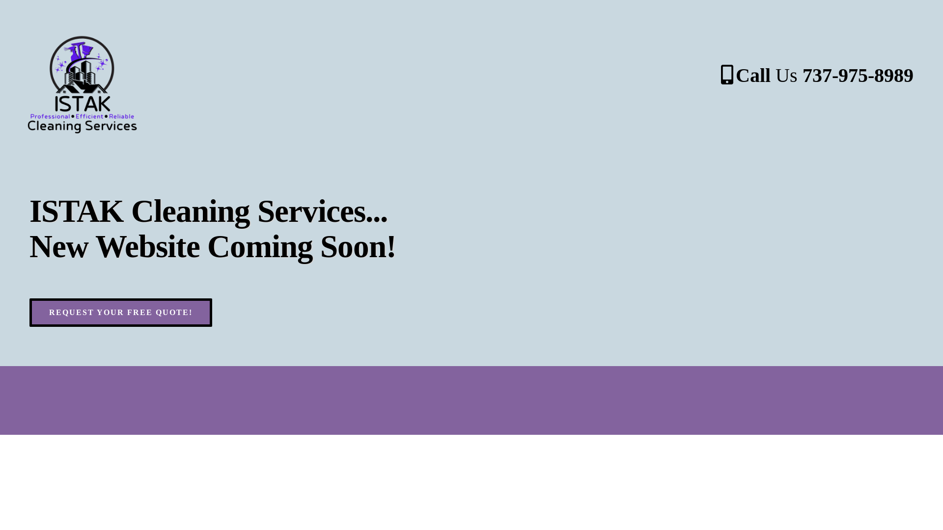 website screenshot of https://istakcleaning.com/
