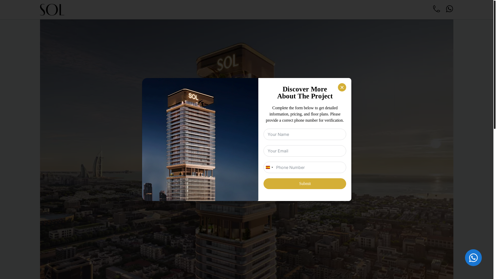 website screenshot of https://sol-luxe-apartments.com/